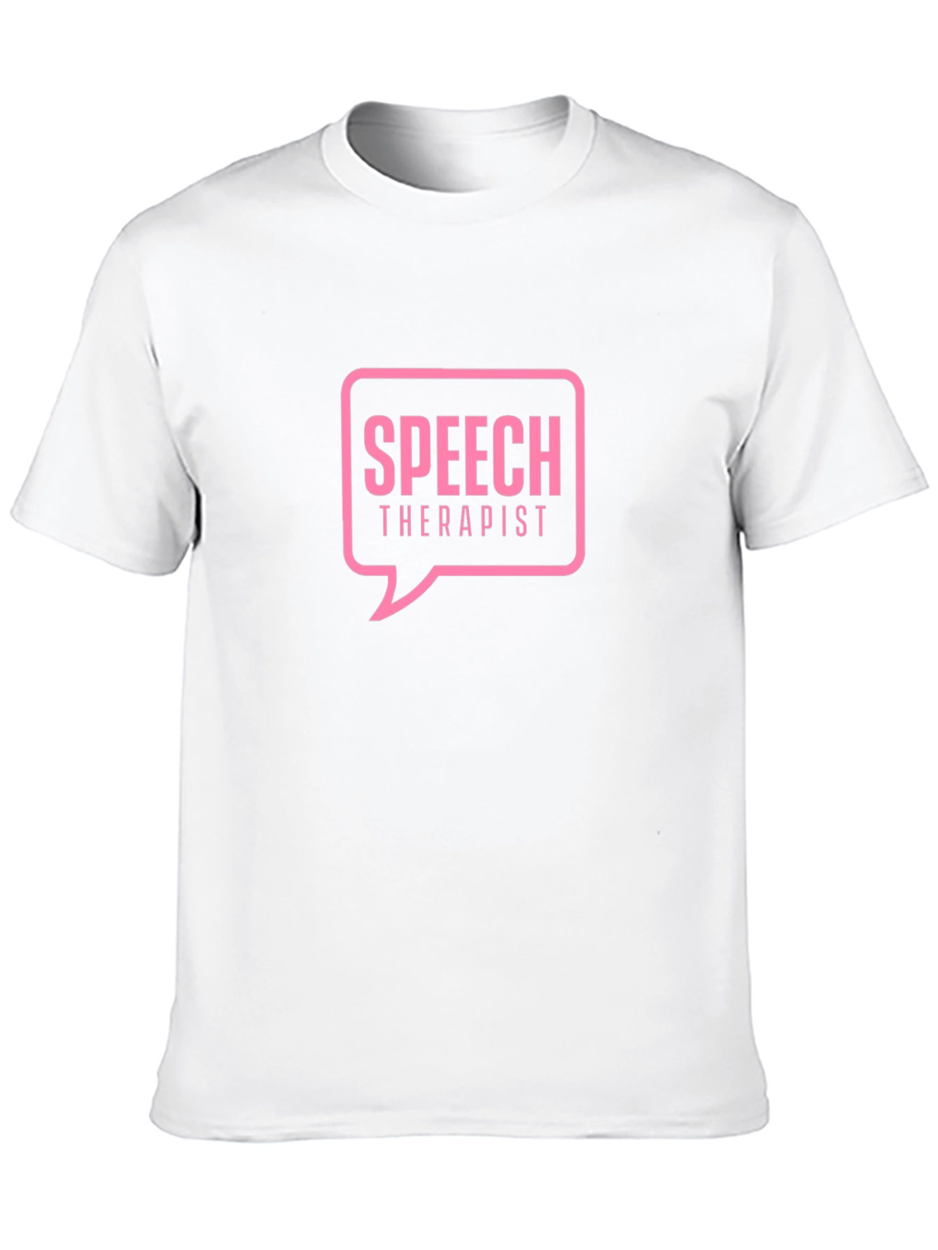 Speech Therapist T-Shirt Black Cotton
