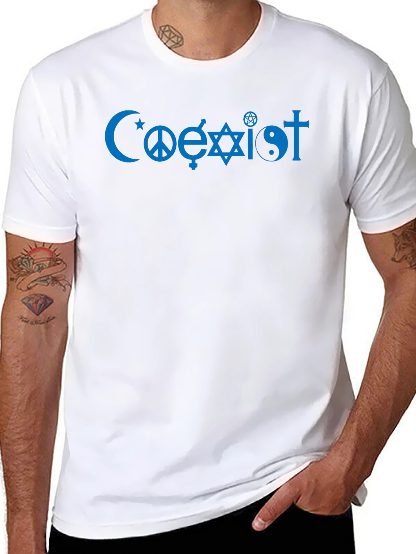 Coexist Symbol Black T-Shirt