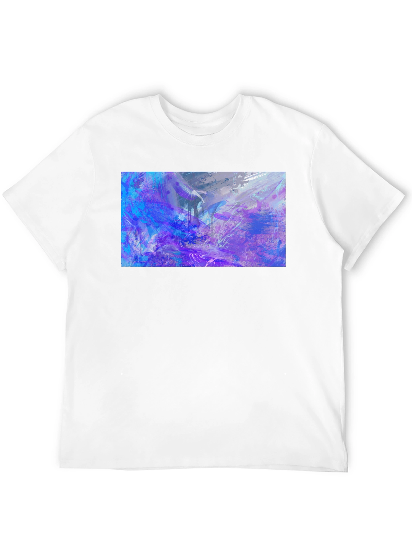 Abstract Art Print Black T-Shirt