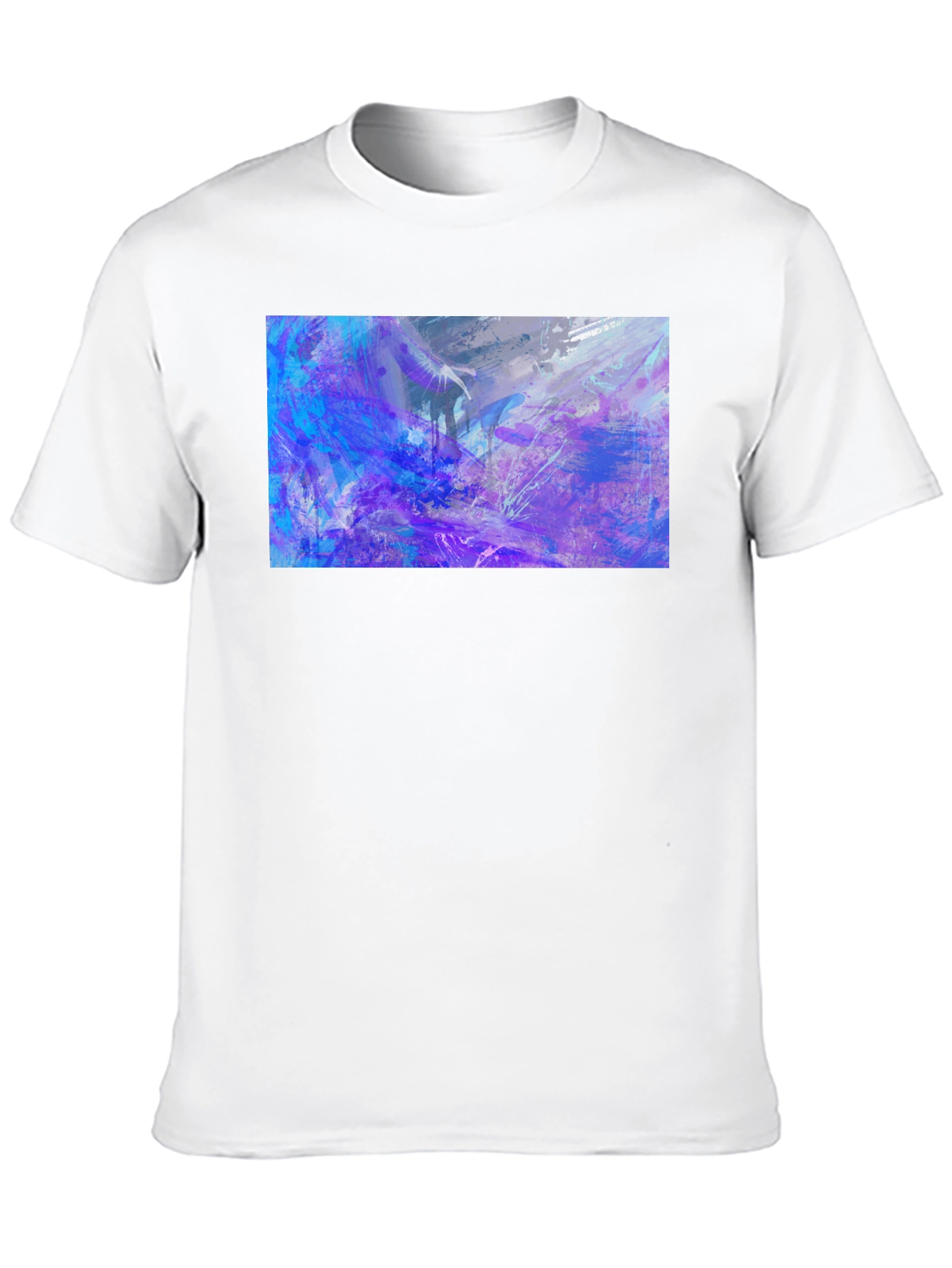 Abstract Art Print Black T-Shirt