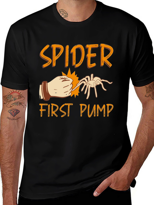 Spider First Pump Black Graphic T-Shirt