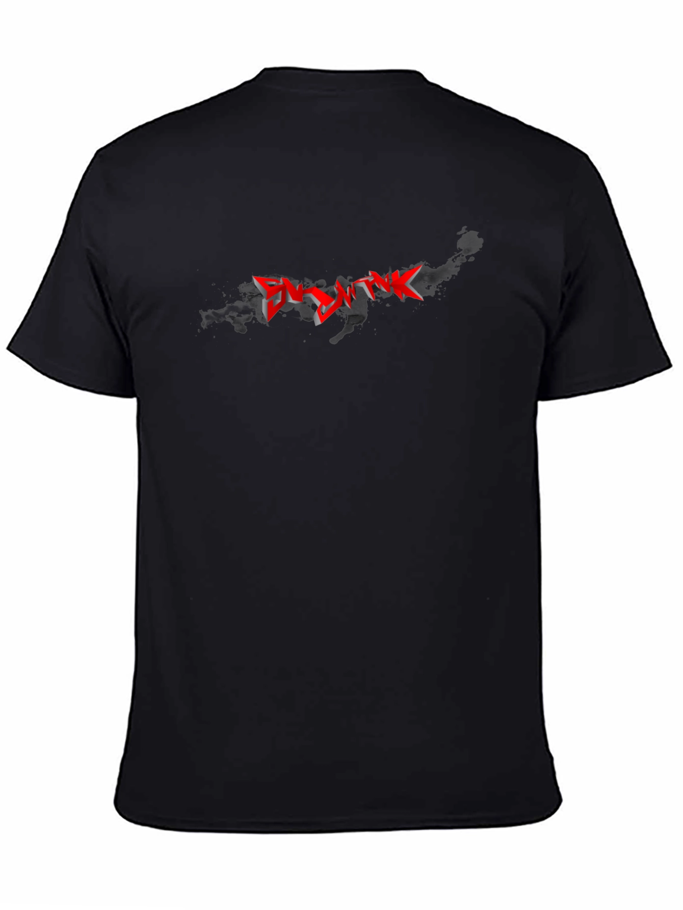 Cyberpunk Graphic Tee - Black Cotton Blend
