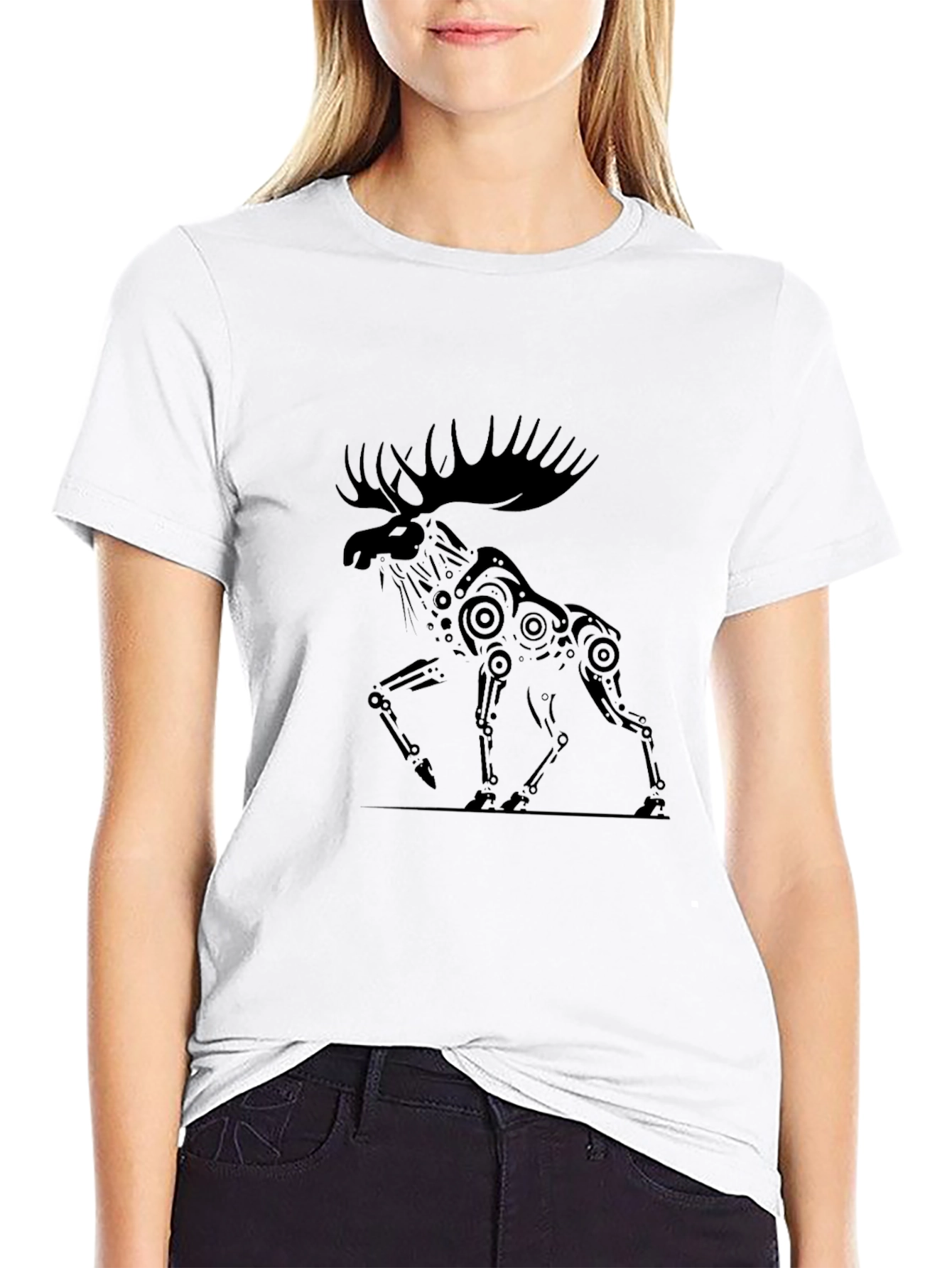 Black Moose Graphic Tee - Mens Short Sleeve