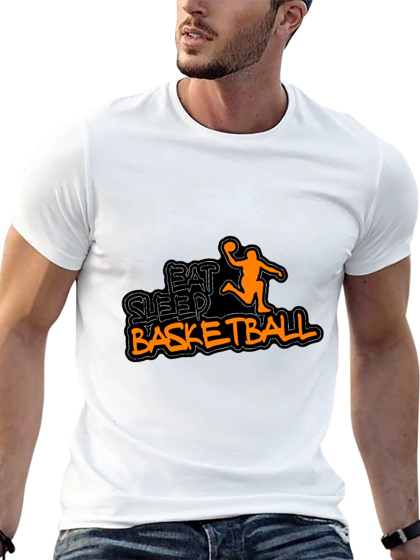 Eat Sleep Basketball Graphic T-Shirt