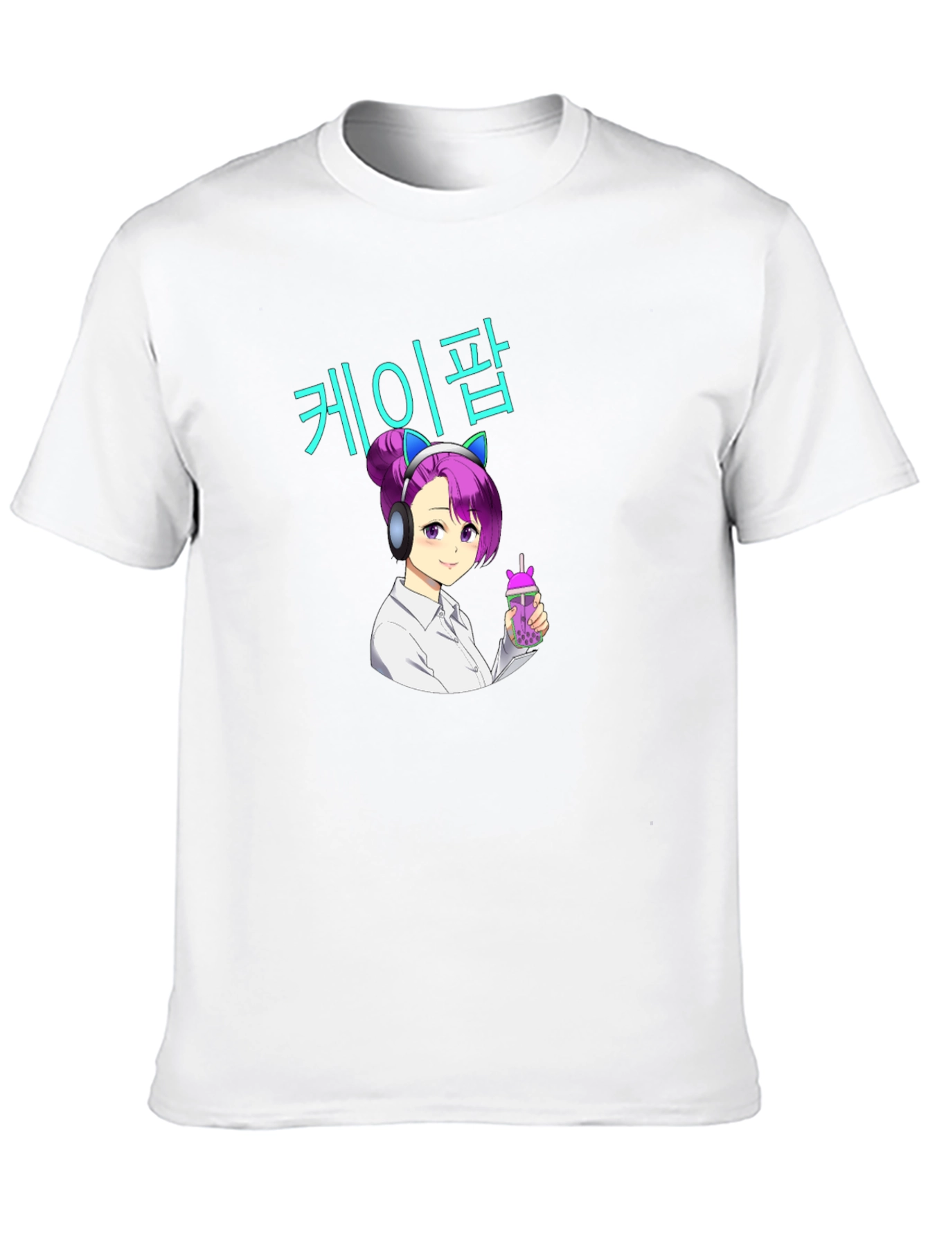 K-Pop Anime Girl Graphic T-Shirt