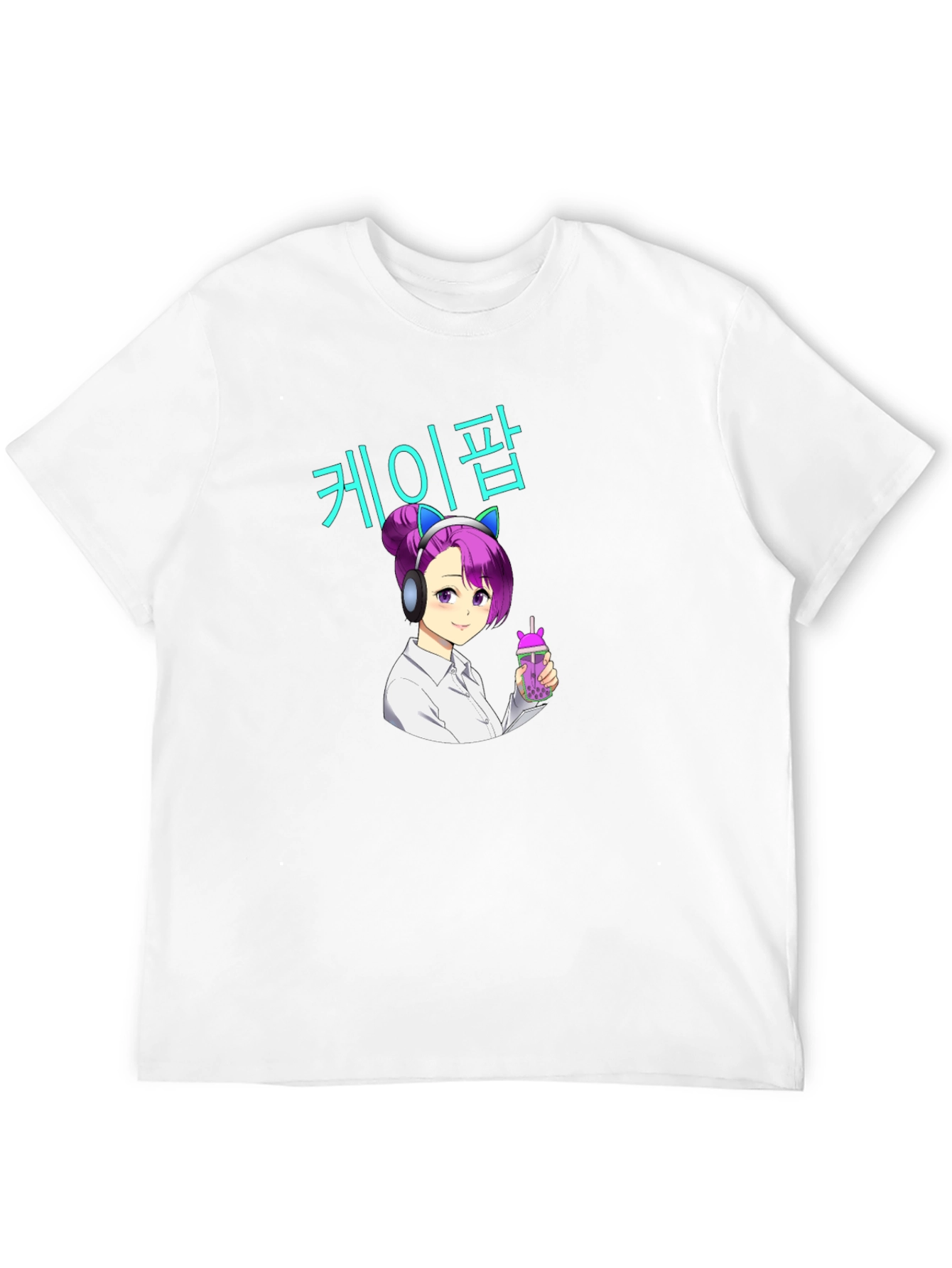 K-Pop Anime Girl Graphic T-Shirt