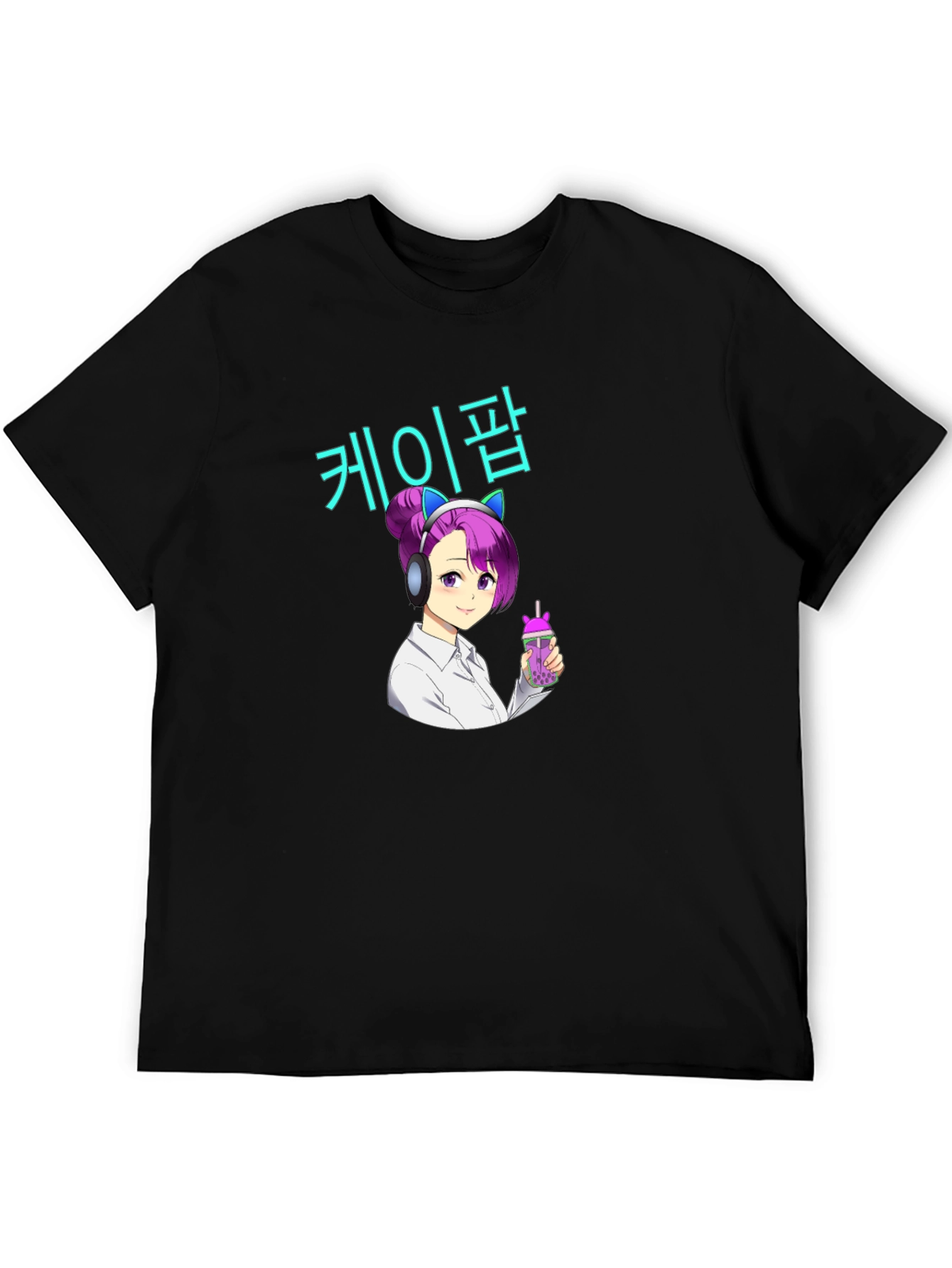 K-Pop Anime Girl Graphic T-Shirt