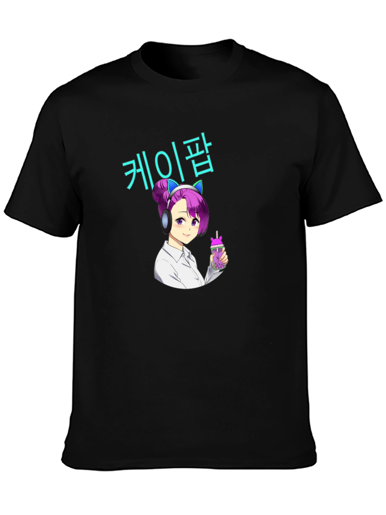 K-Pop Anime Girl Graphic T-Shirt