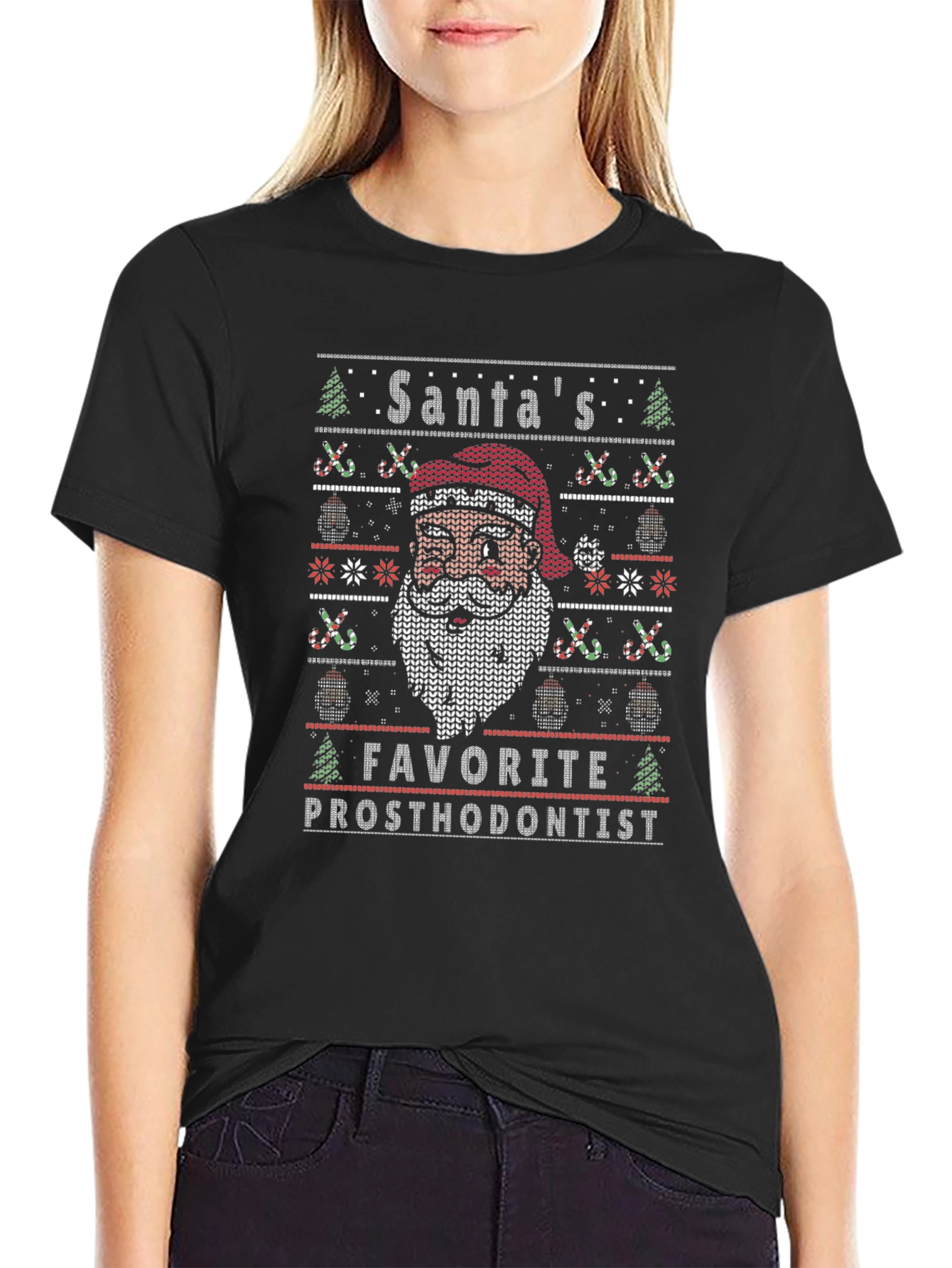 Santas Favorite Prosthodontist Christmas T-Shirt