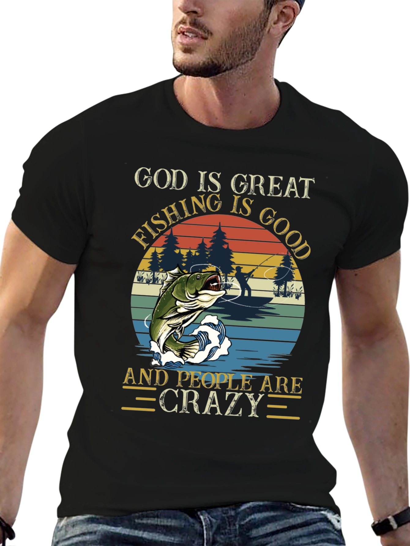 God Is Great Fishing T-Shirt