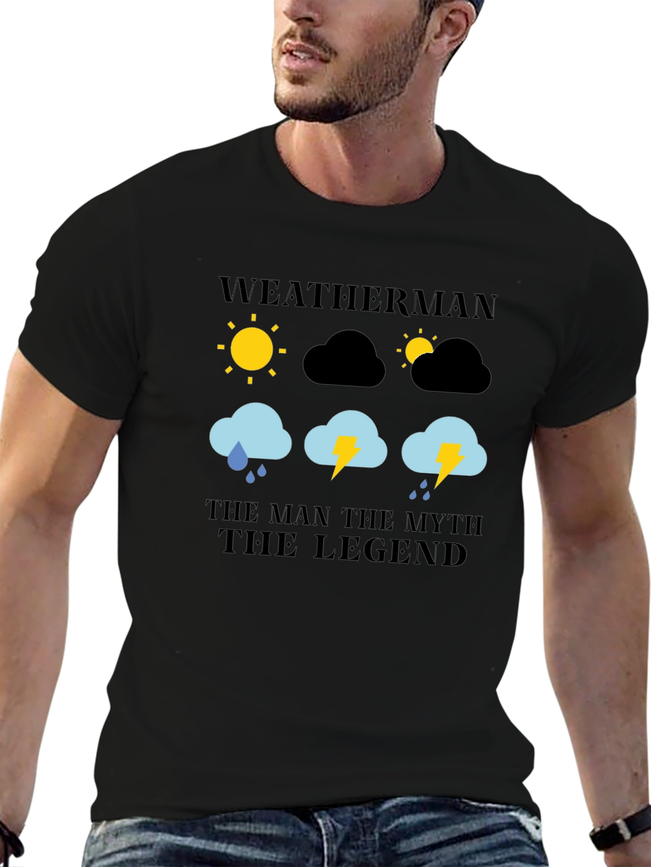 Weatherman: The Man Myth Legend Graphic T-Shirt