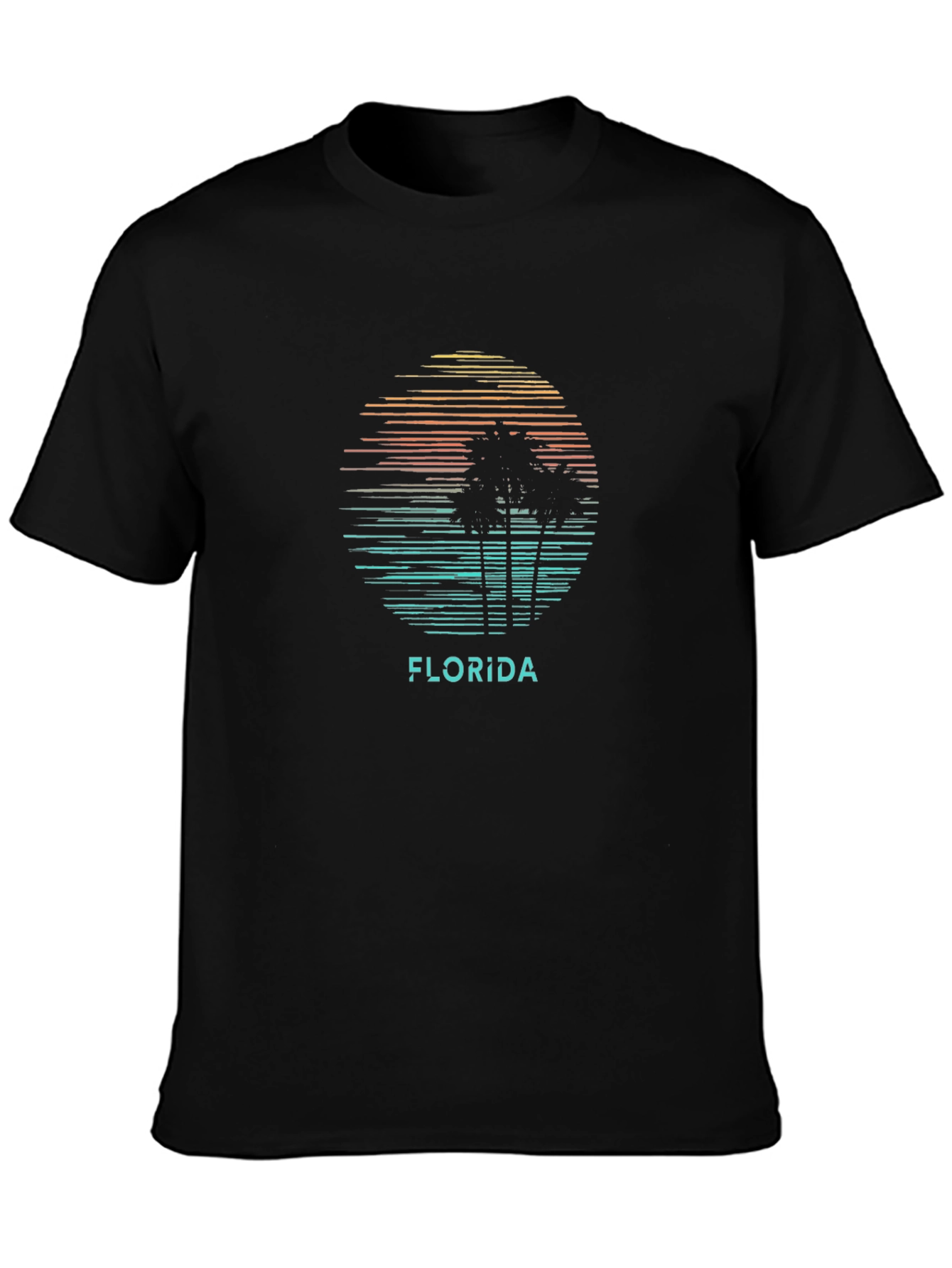 Florida Palms Retro Graphic T-Shirt