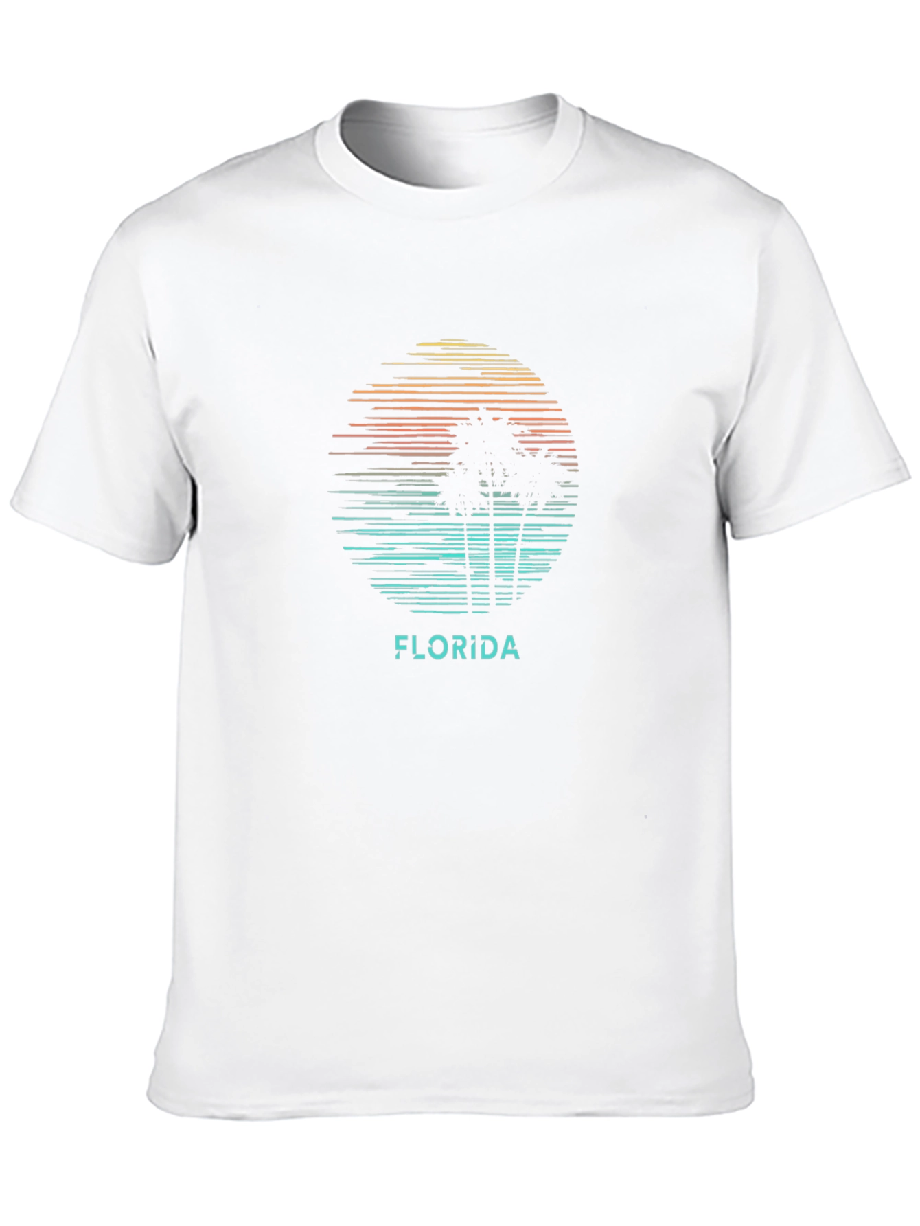 Florida Palms Retro Graphic T-Shirt