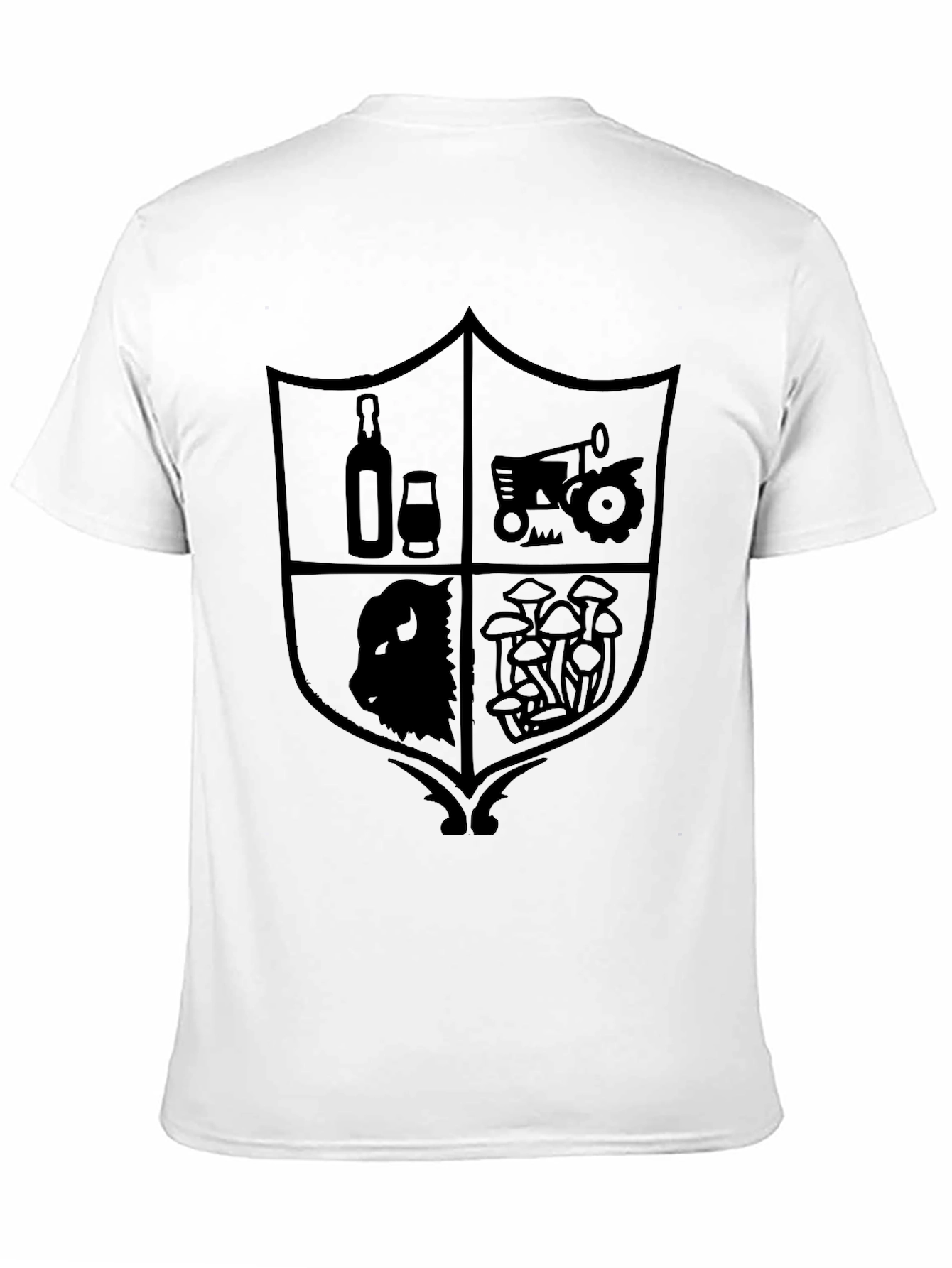 Black Crest Graphic T-Shirt