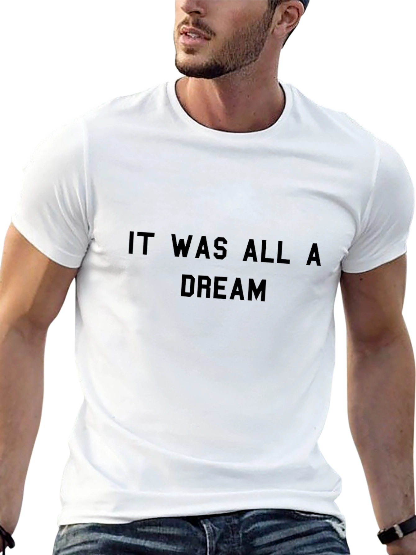 It Was All A Dream Mens Black T-Shirt