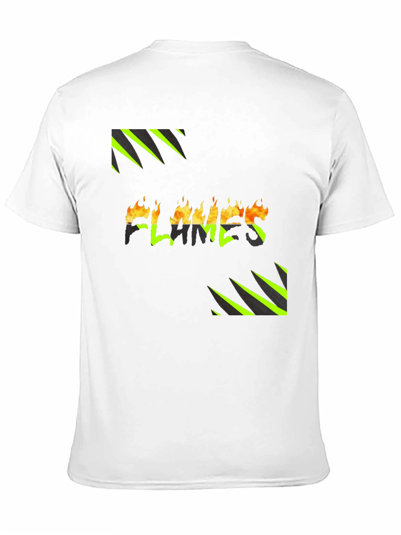 Flames Graphic Print Tee - Bold Style