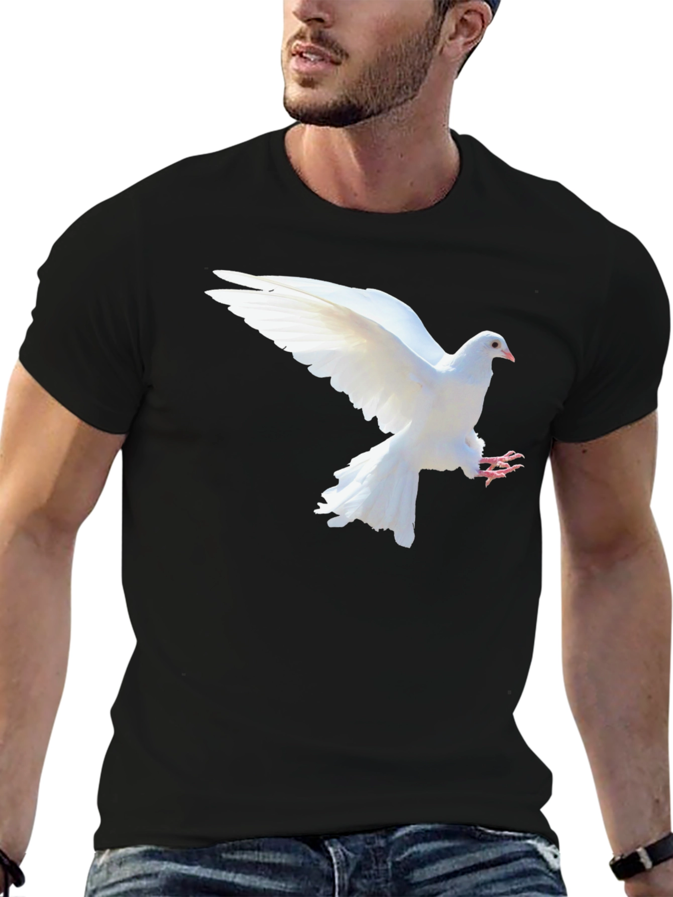 Dove Graphic Black T-Shirt