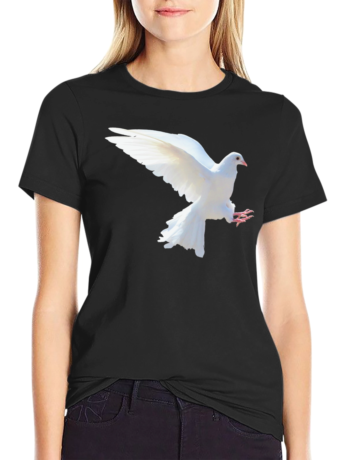 Dove Graphic Black T-Shirt
