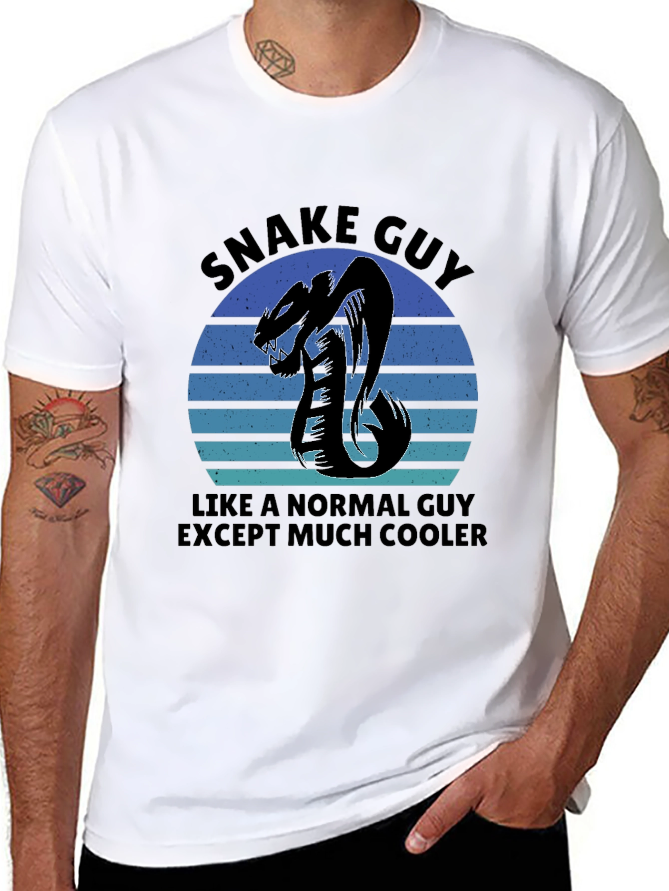 Snake Guy Graphic T-Shirt - Cool & Unique Design