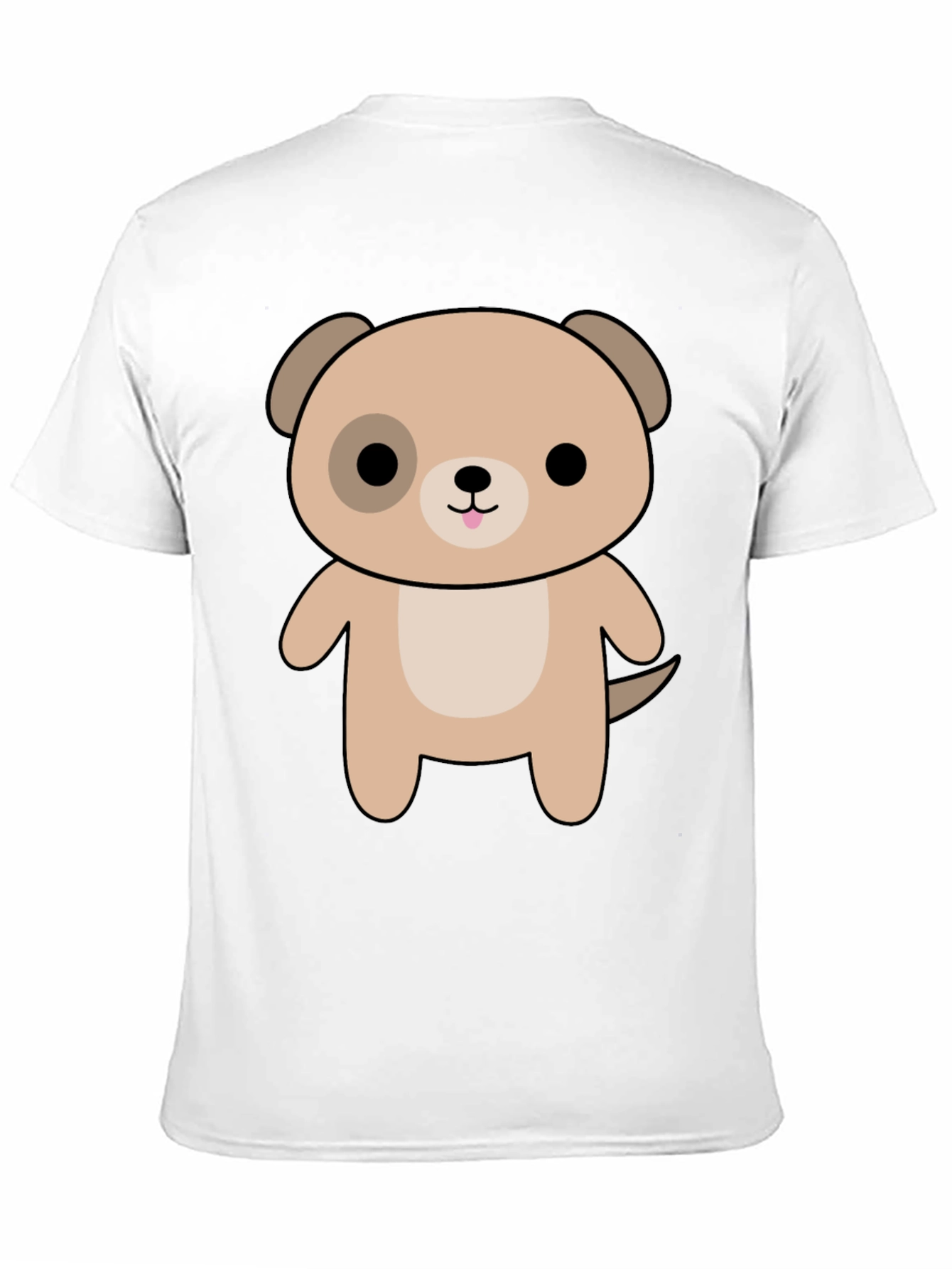 Cute Puppy Graphic Tee - Black Unisex Shirt