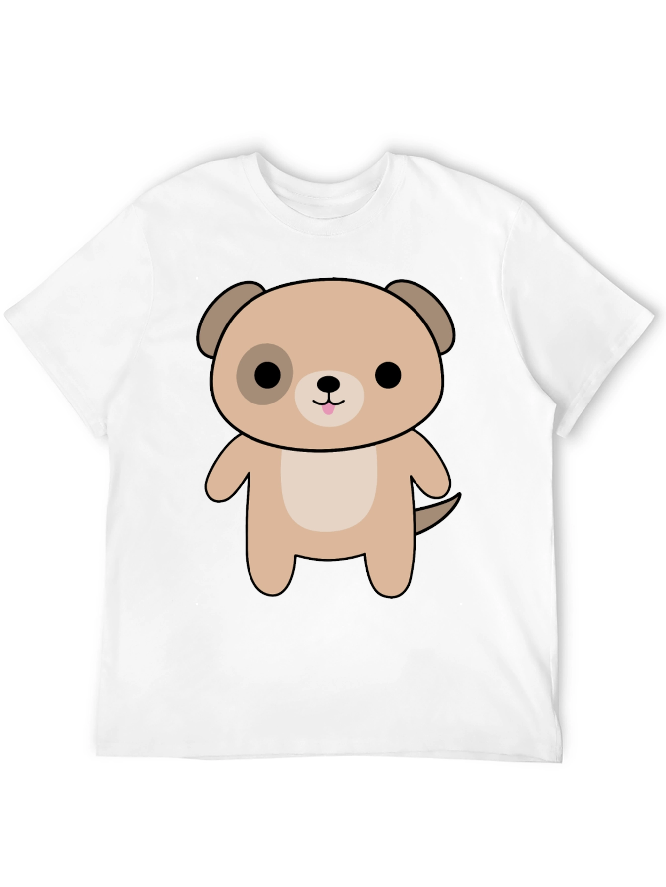 Cute Puppy Graphic Tee - Black Unisex Shirt