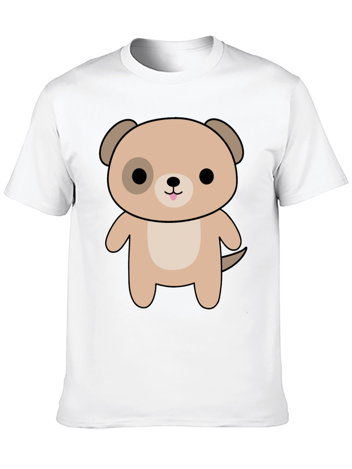 Cute Puppy Graphic Tee - Black Unisex Shirt