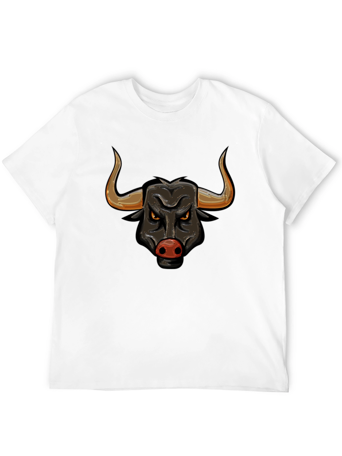 Black Bull Graphic Tee - Bold Design
