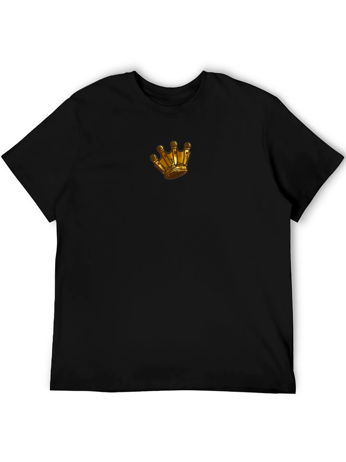 Gold Crown Graphic Black T-Shirt