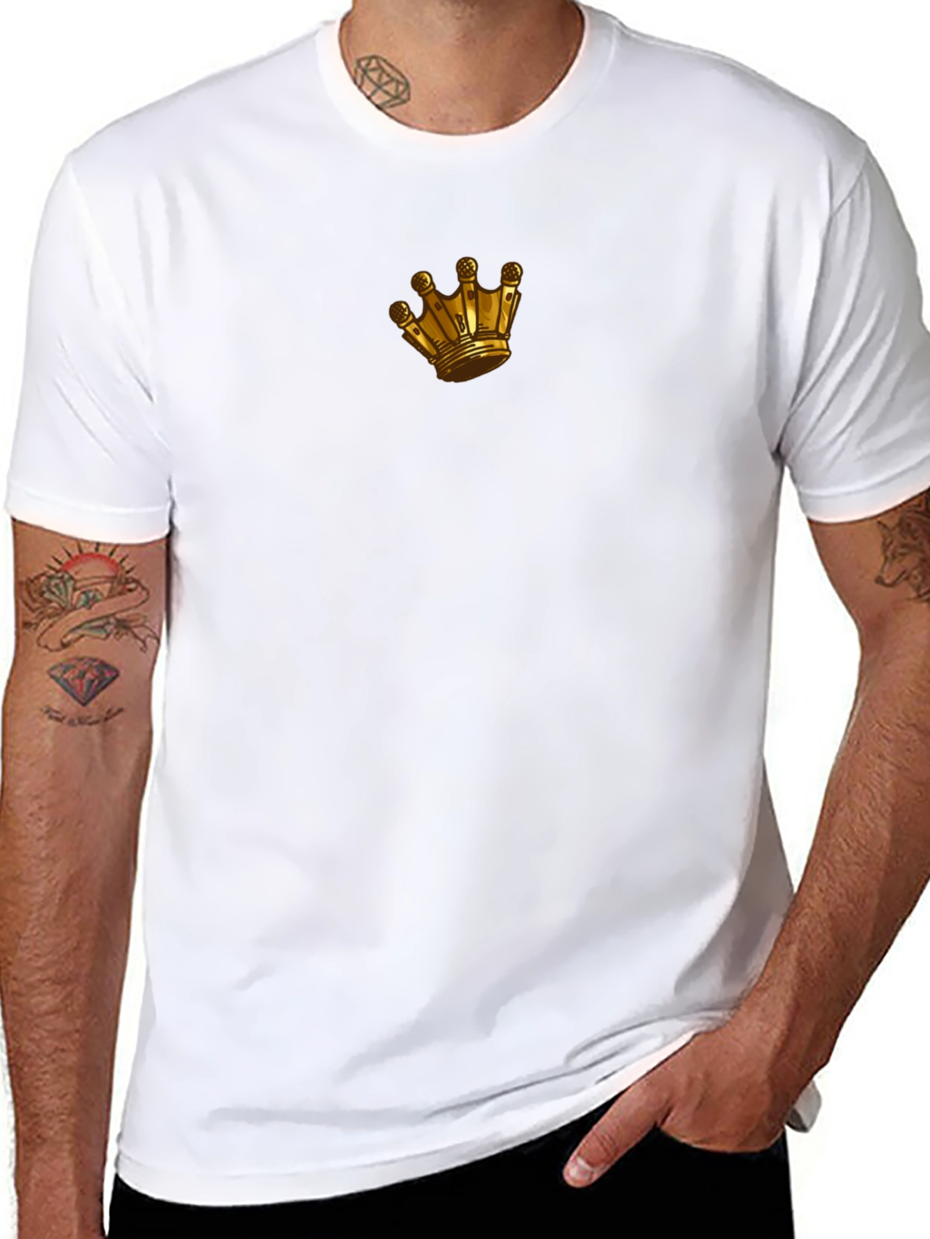 Gold Crown Graphic Black T-Shirt