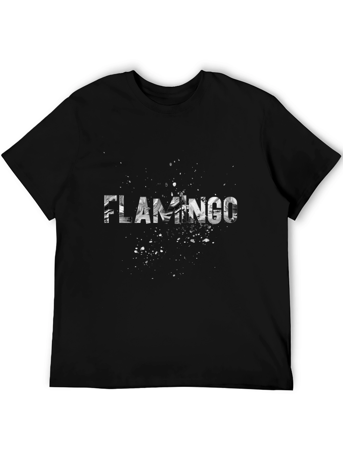 Flamingo Graphic Black T-Shirt - Casual Style