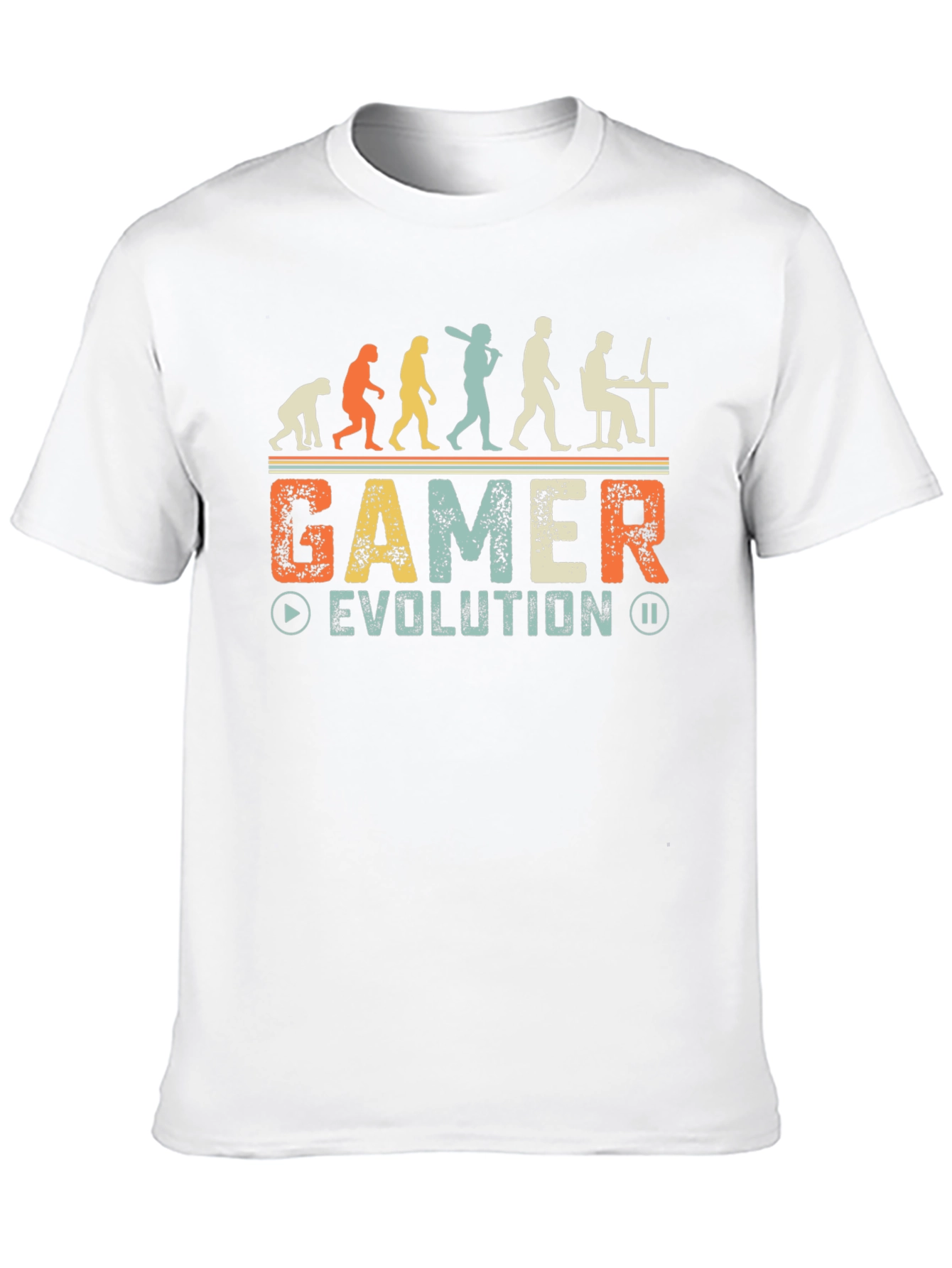Gamer Evolution Graphic Tee - Retro Style Shirt