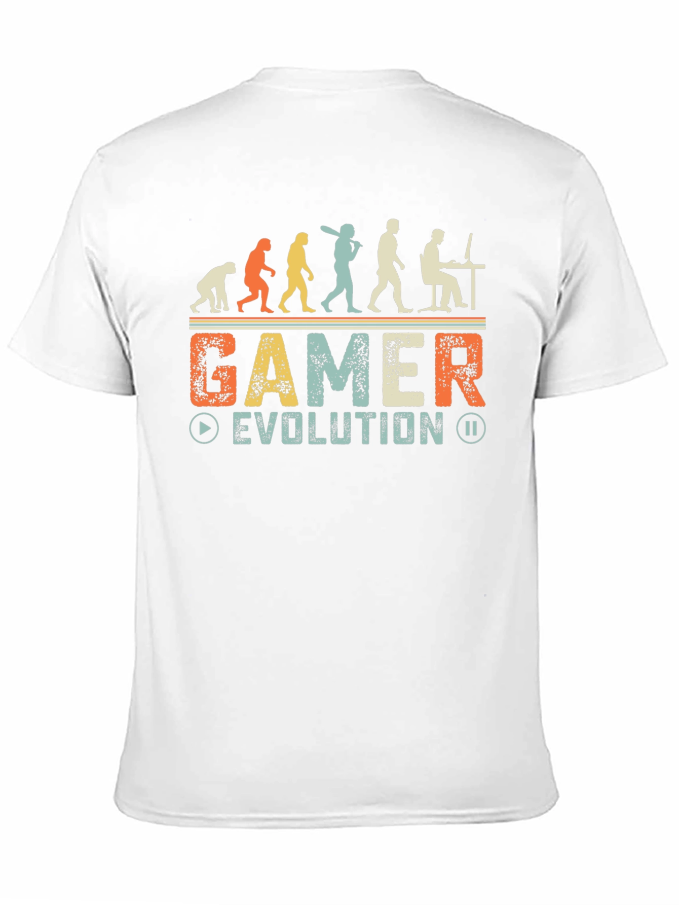Gamer Evolution Graphic Tee - Retro Style Shirt