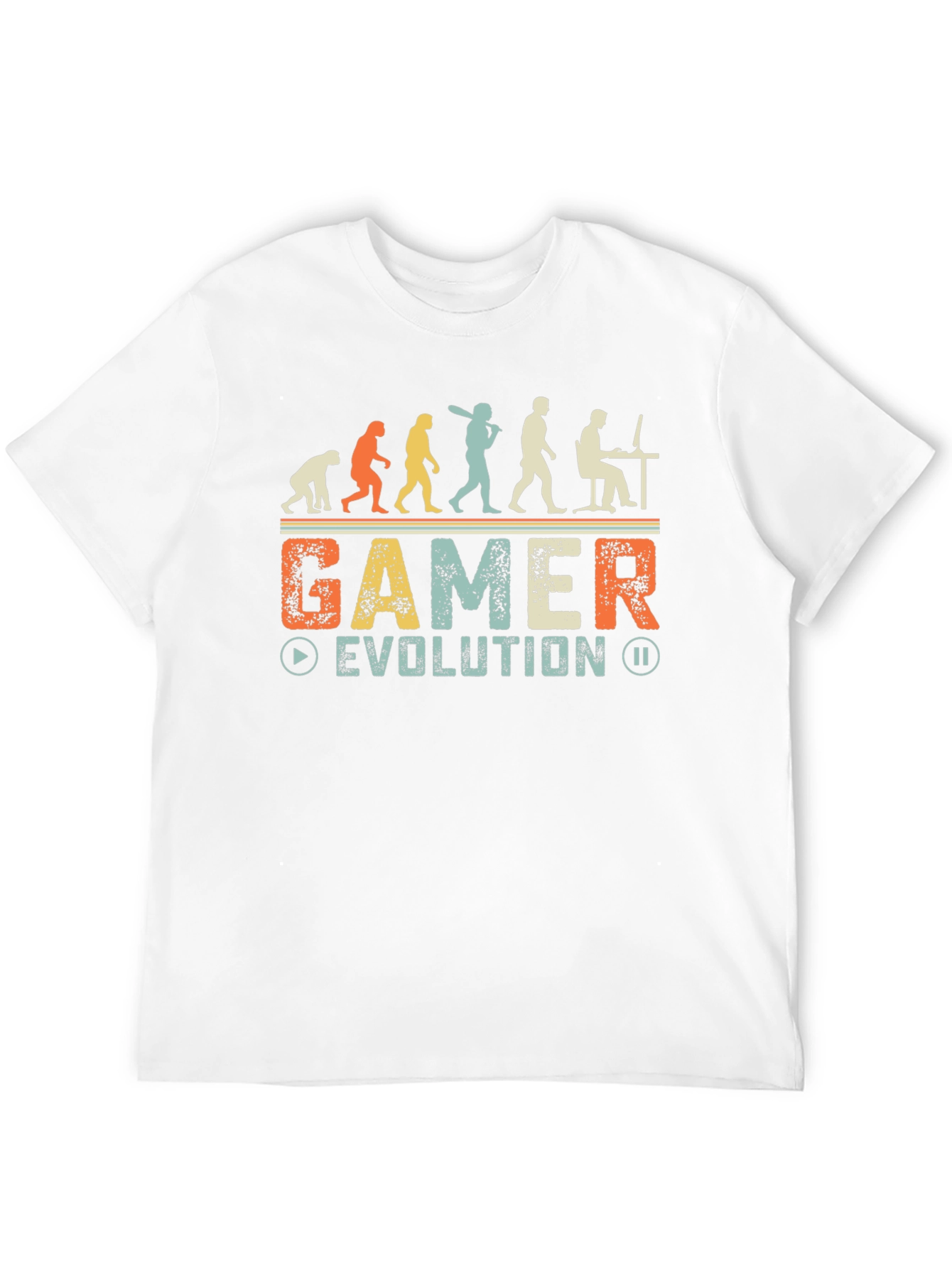 Gamer Evolution Graphic Tee - Retro Style Shirt