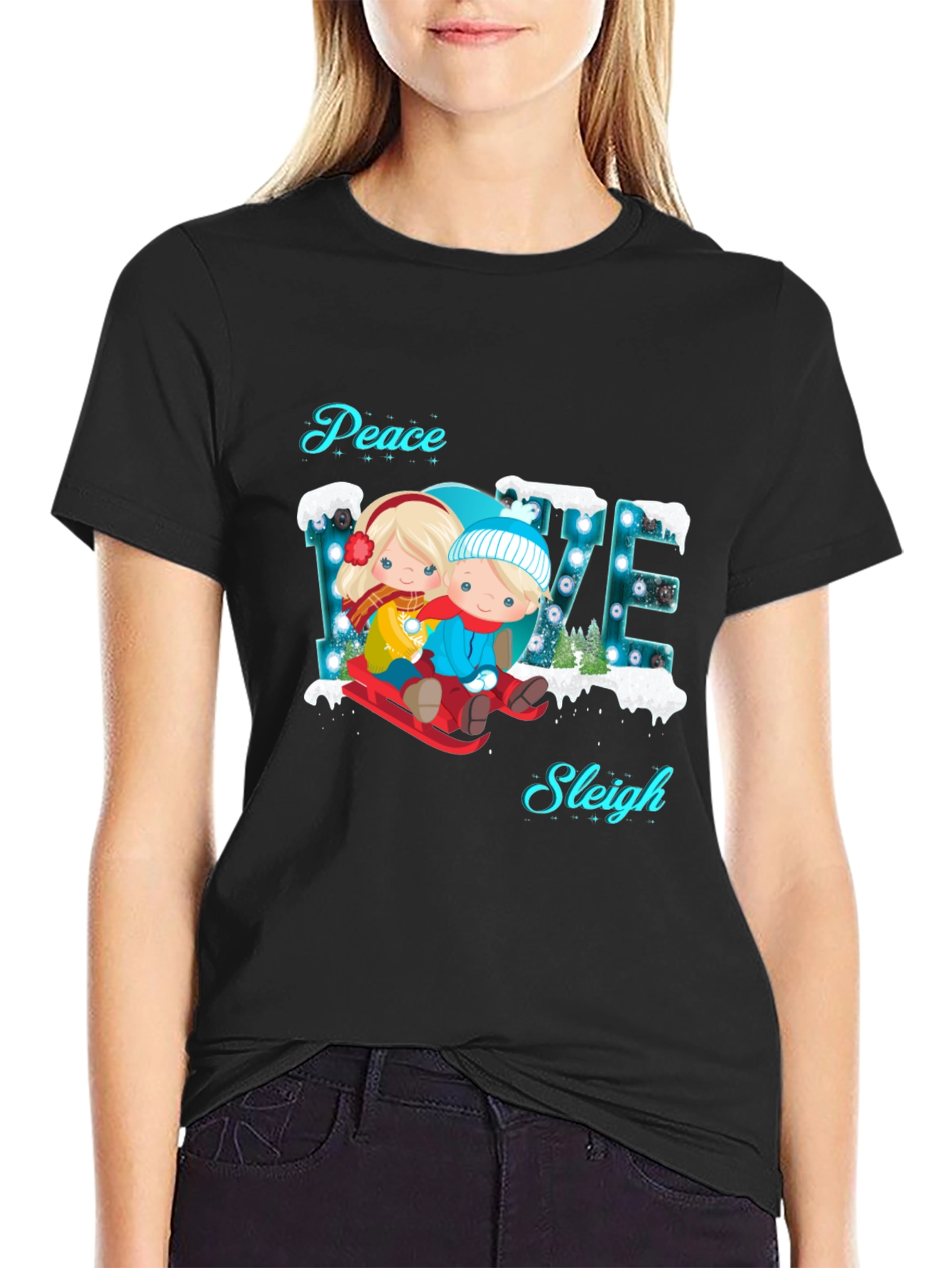 Peace Love Sleigh T-Shirt