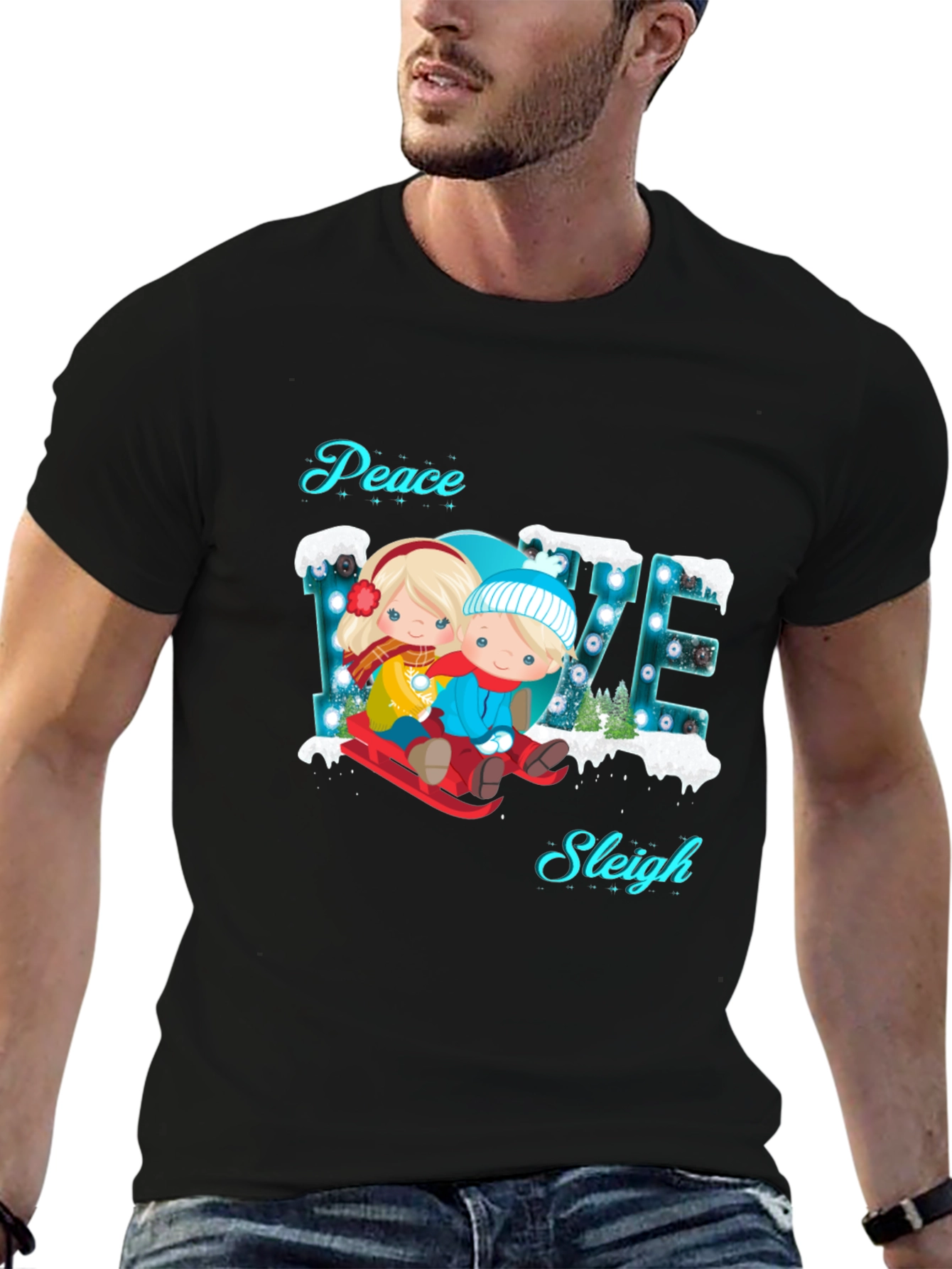 Peace Love Sleigh T-Shirt
