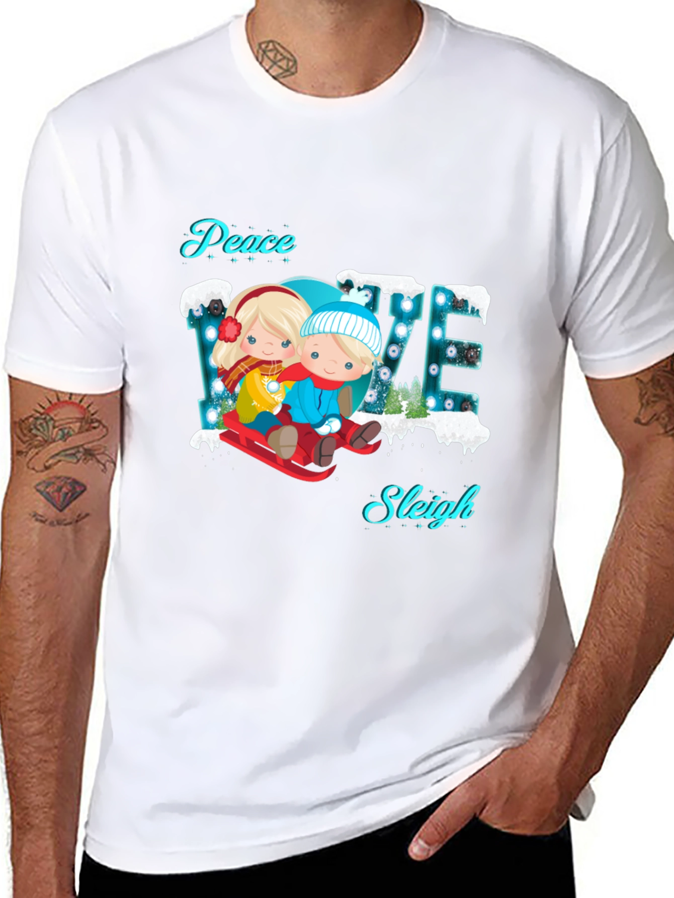 Peace Love Sleigh T-Shirt