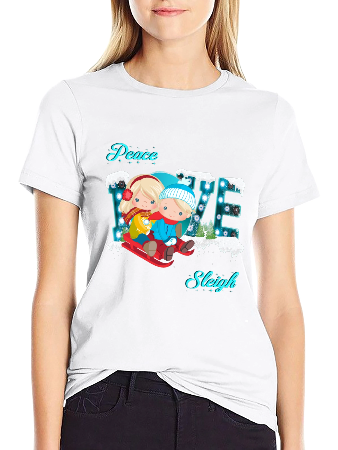 Peace Love Sleigh T-Shirt