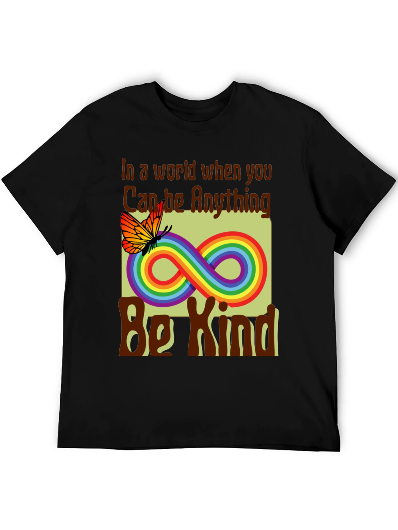 Be Kind T-Shirt Rainbow Butterfly Graphic Tee