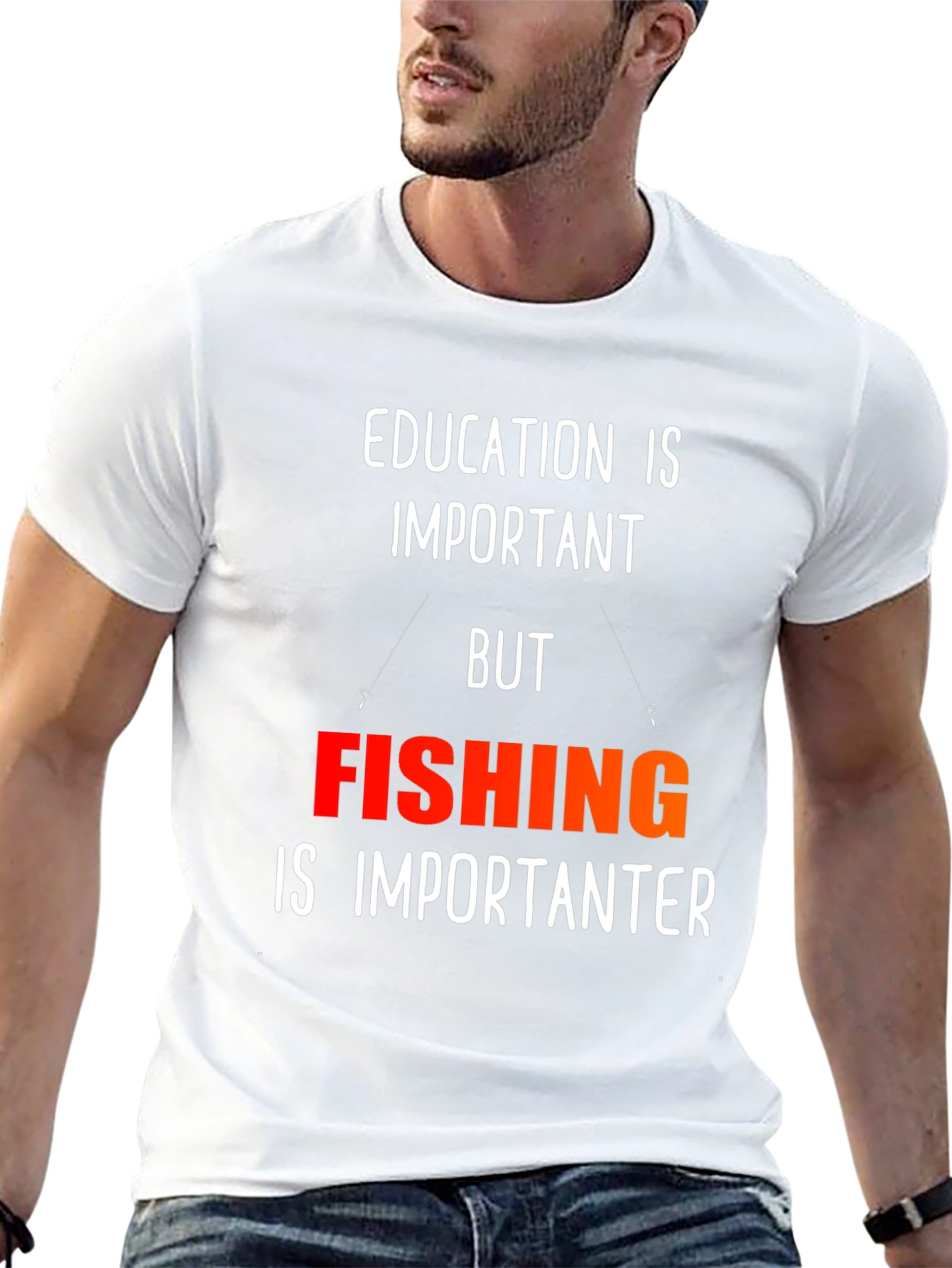 Funny Fishing T-Shirt - Education is Important