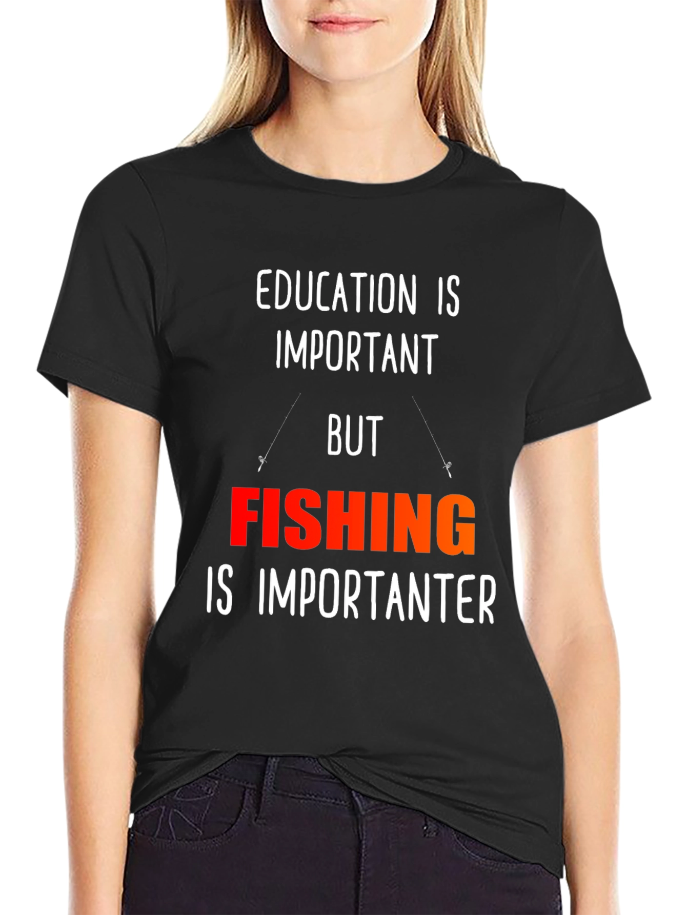 Funny Fishing T-Shirt - Education is Important