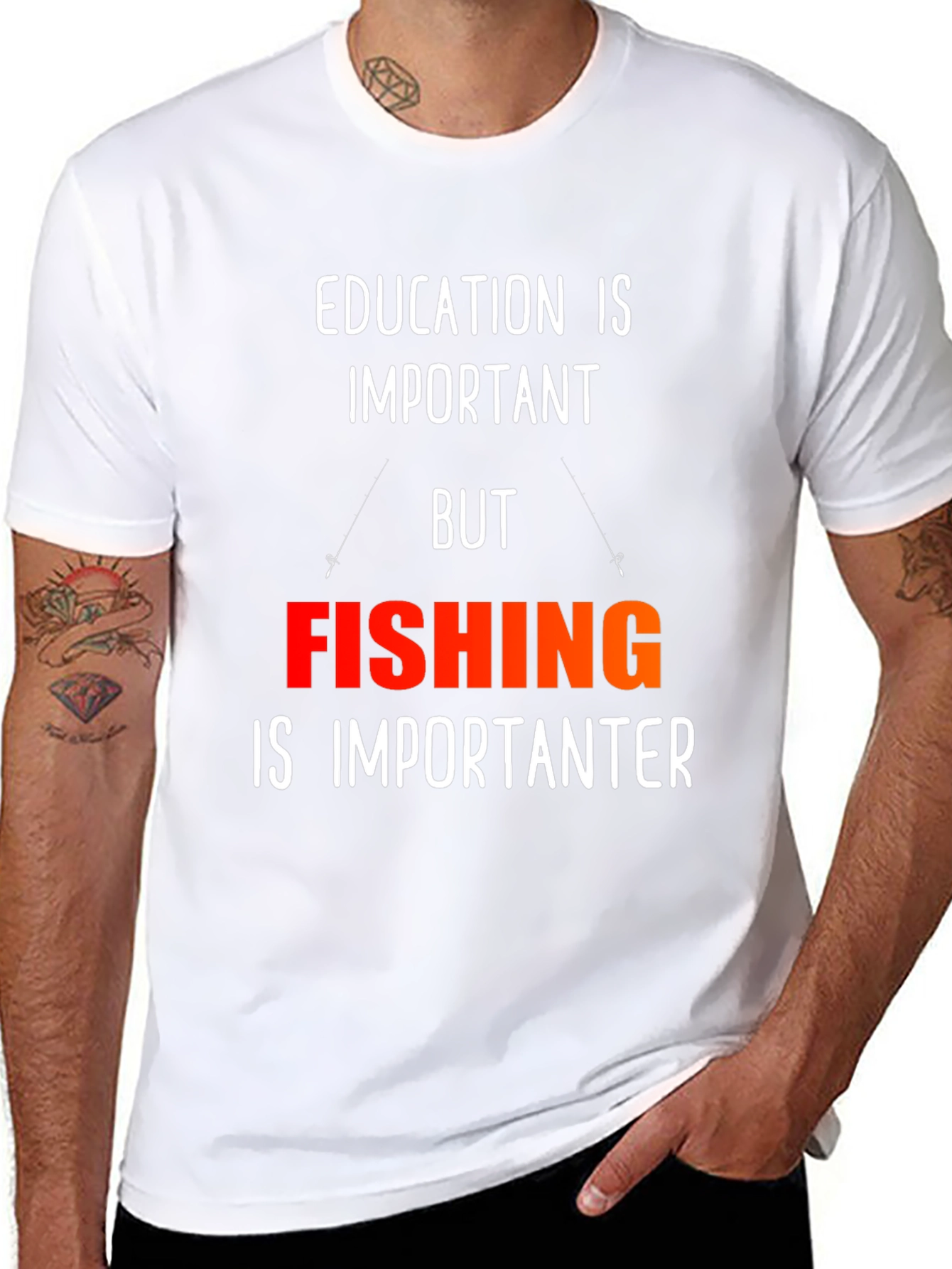 Funny Fishing T-Shirt - Education is Important
