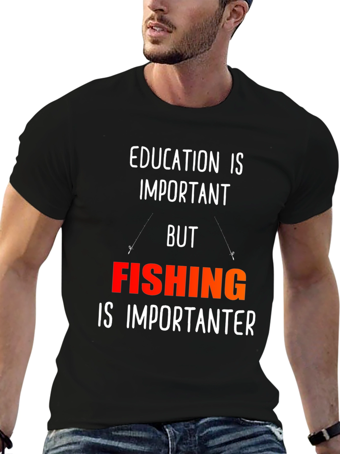 Funny Fishing T-Shirt - Education is Important