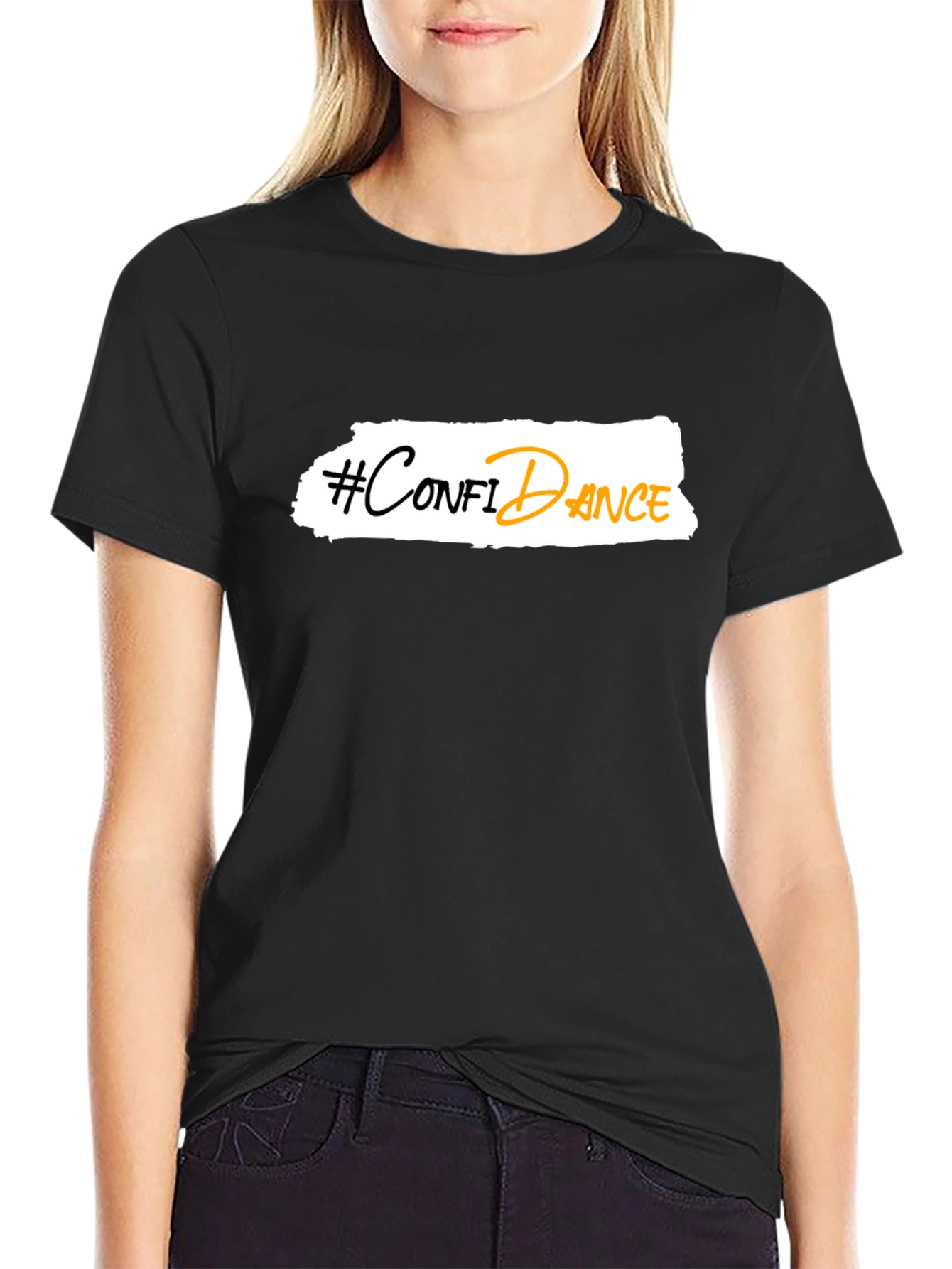 Confidance T-Shirt - Black Graphic Tee