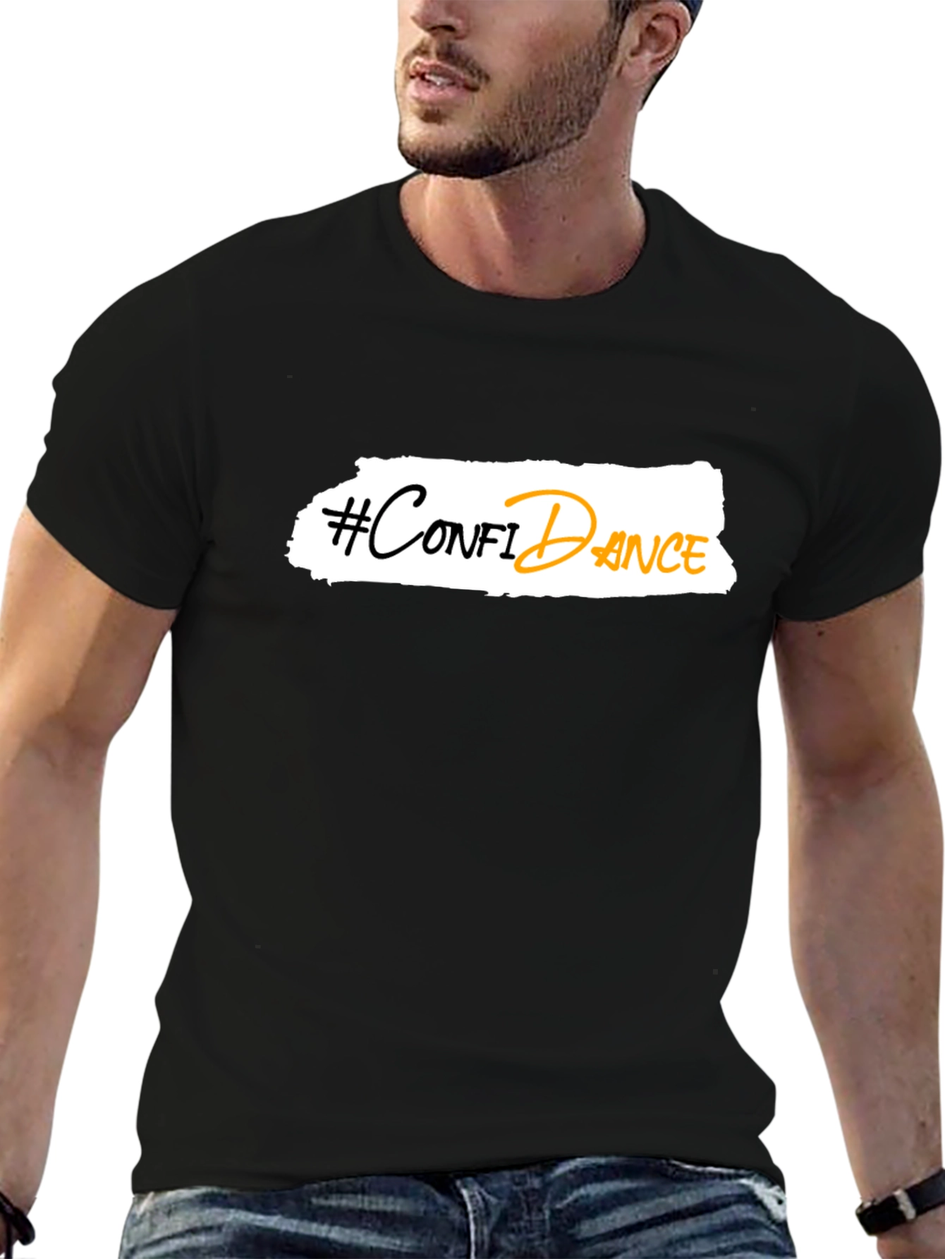 Confidance T-Shirt - Black Graphic Tee