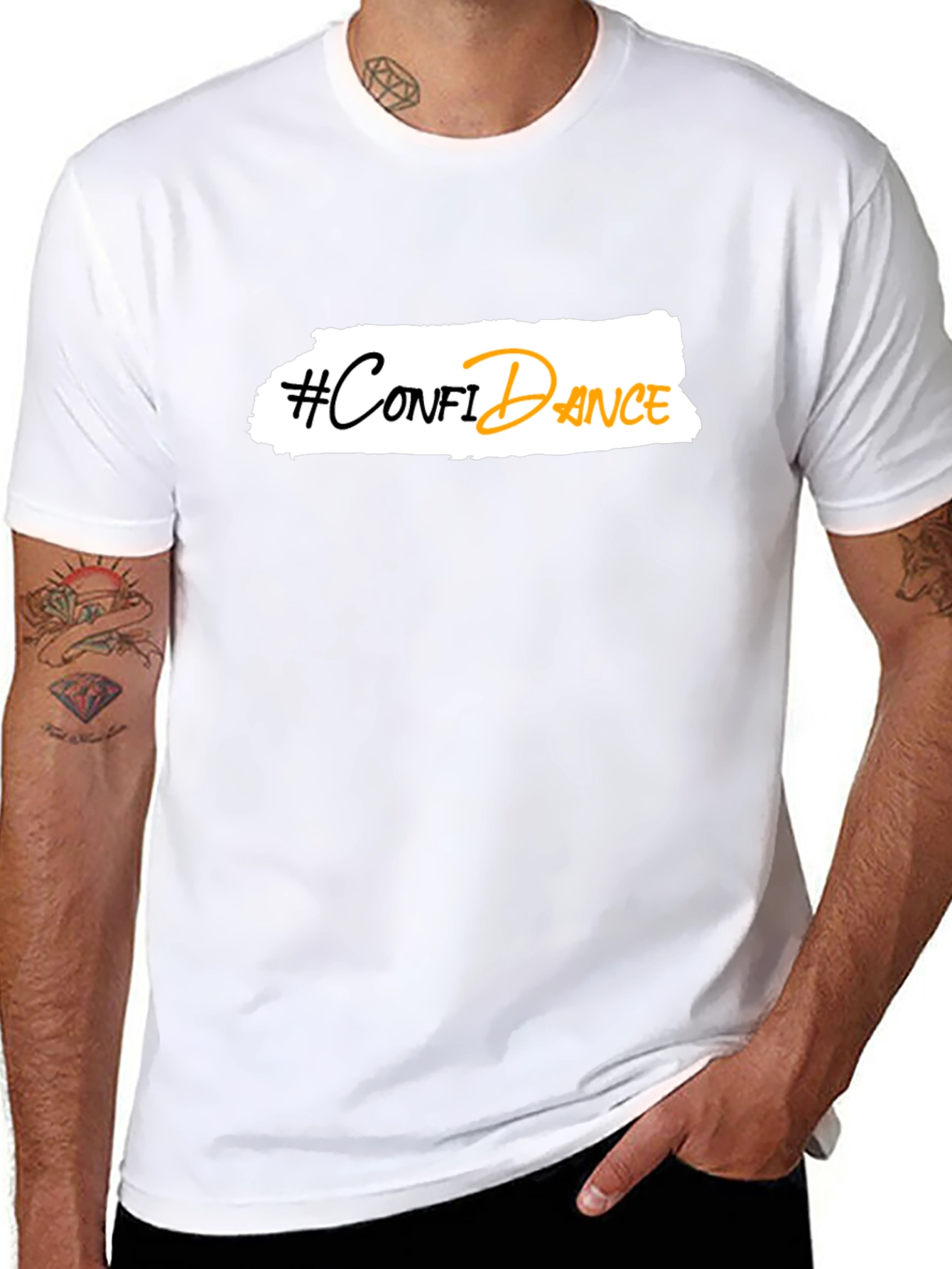 Confidance T-Shirt - Black Graphic Tee