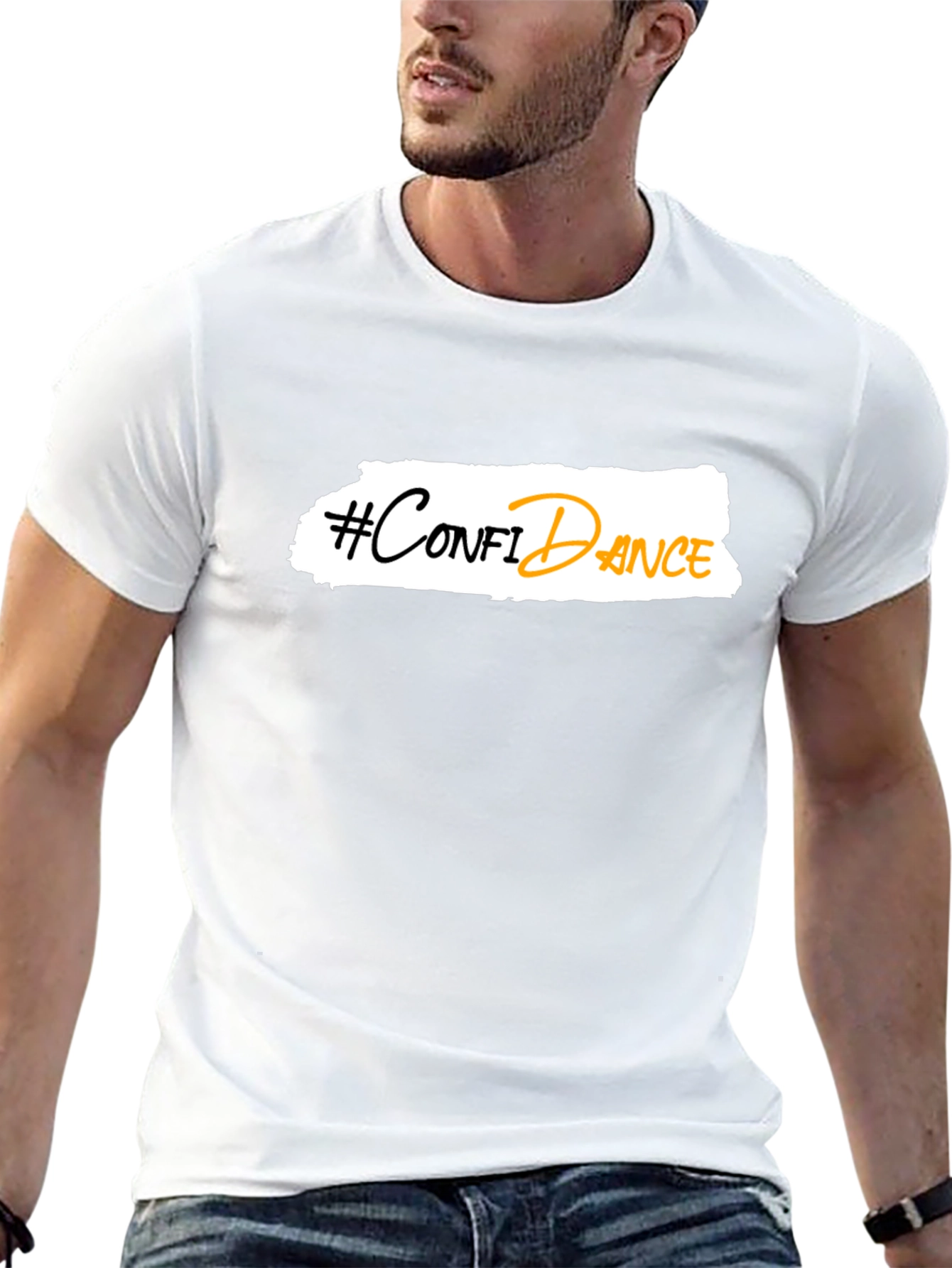 Confidance T-Shirt - Black Graphic Tee