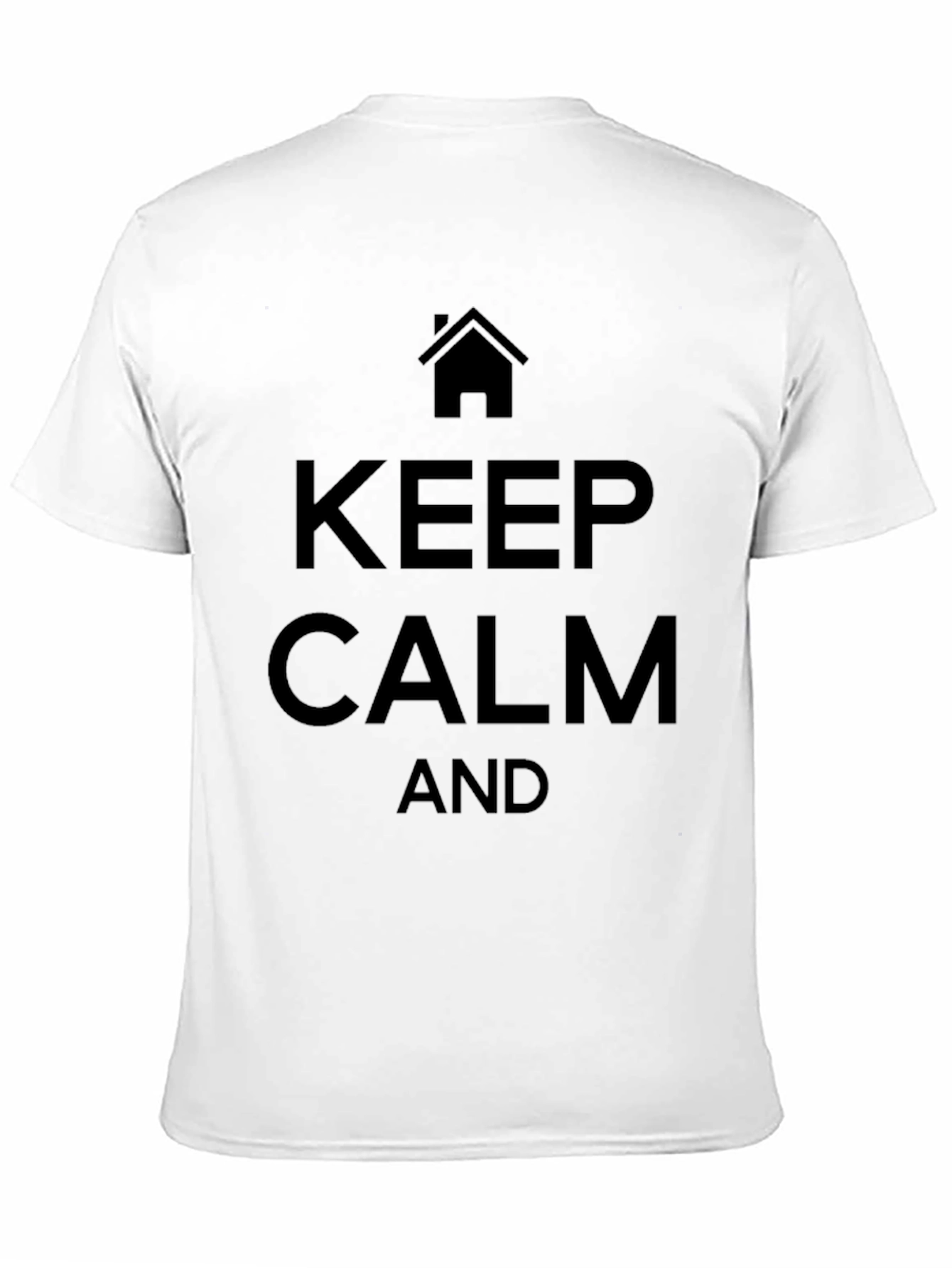 Keep Calm Graphic Tee - Mens Black T-Shirt