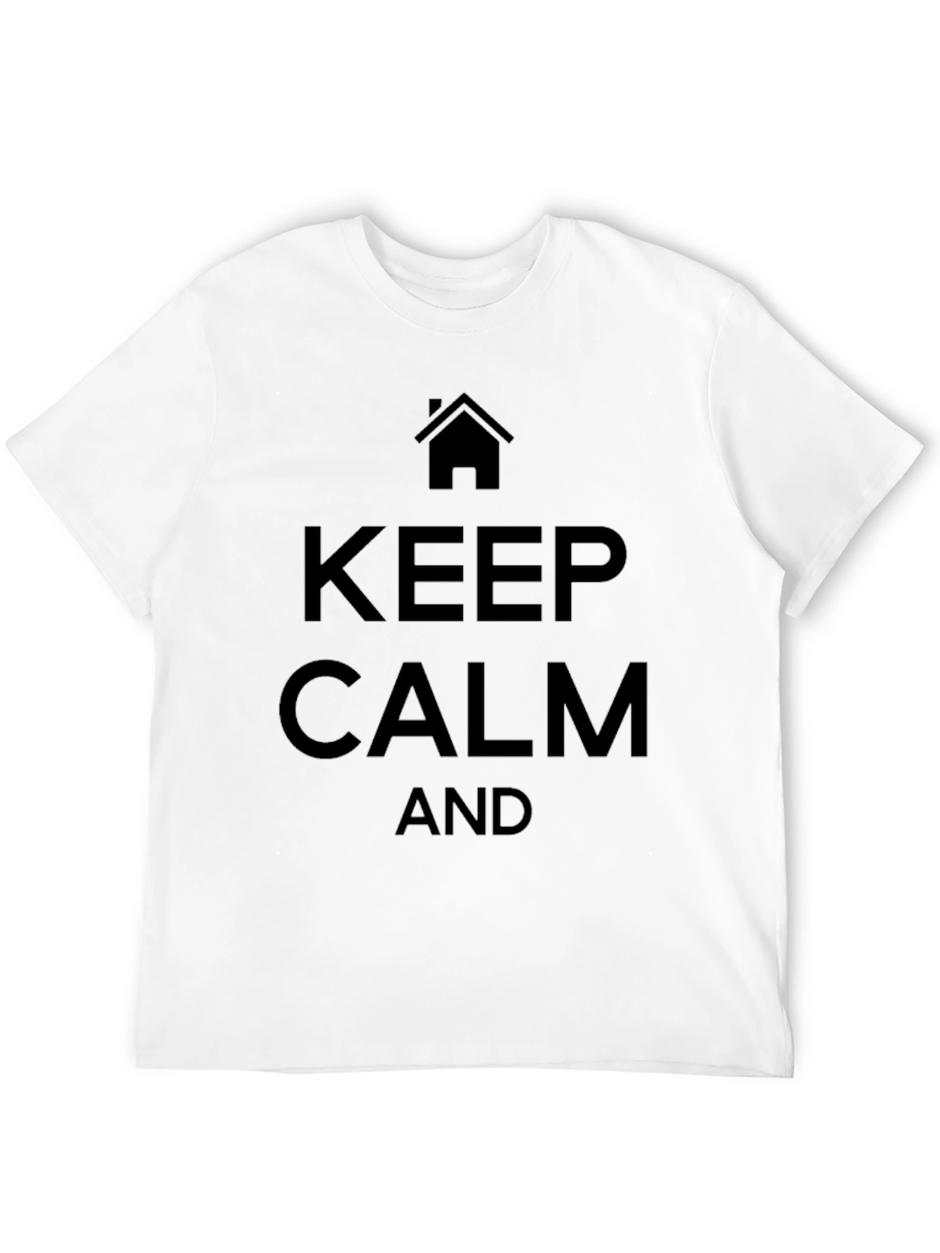 Keep Calm Graphic Tee - Mens Black T-Shirt