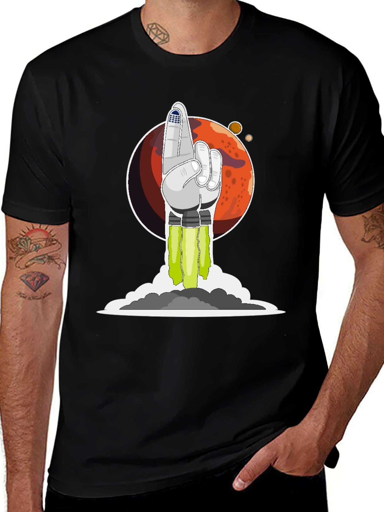 Rocket Finger T-Shirt - Blast Off in Style!