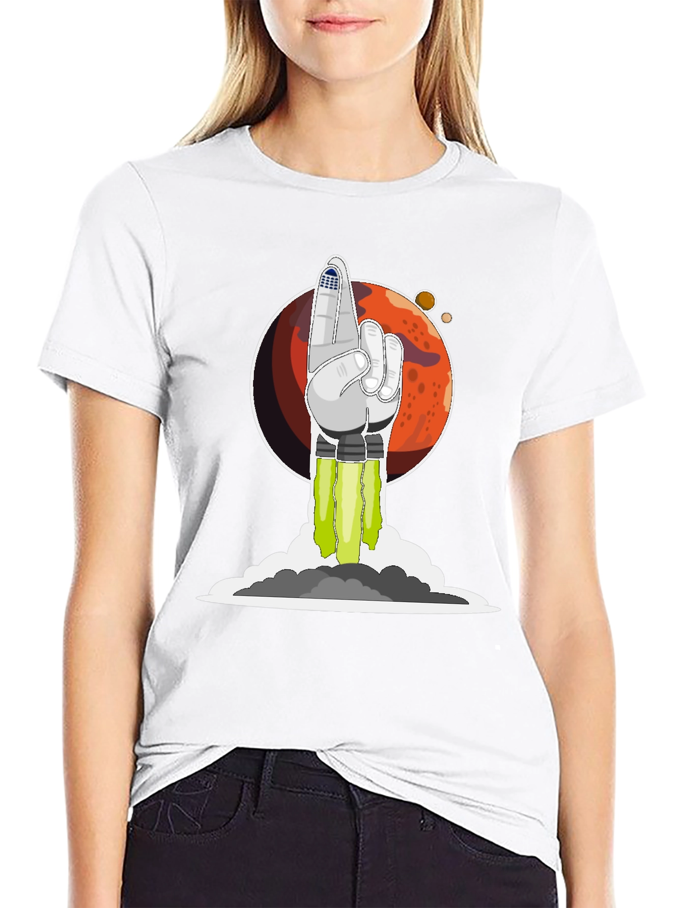 Rocket Finger T-Shirt - Blast Off in Style!